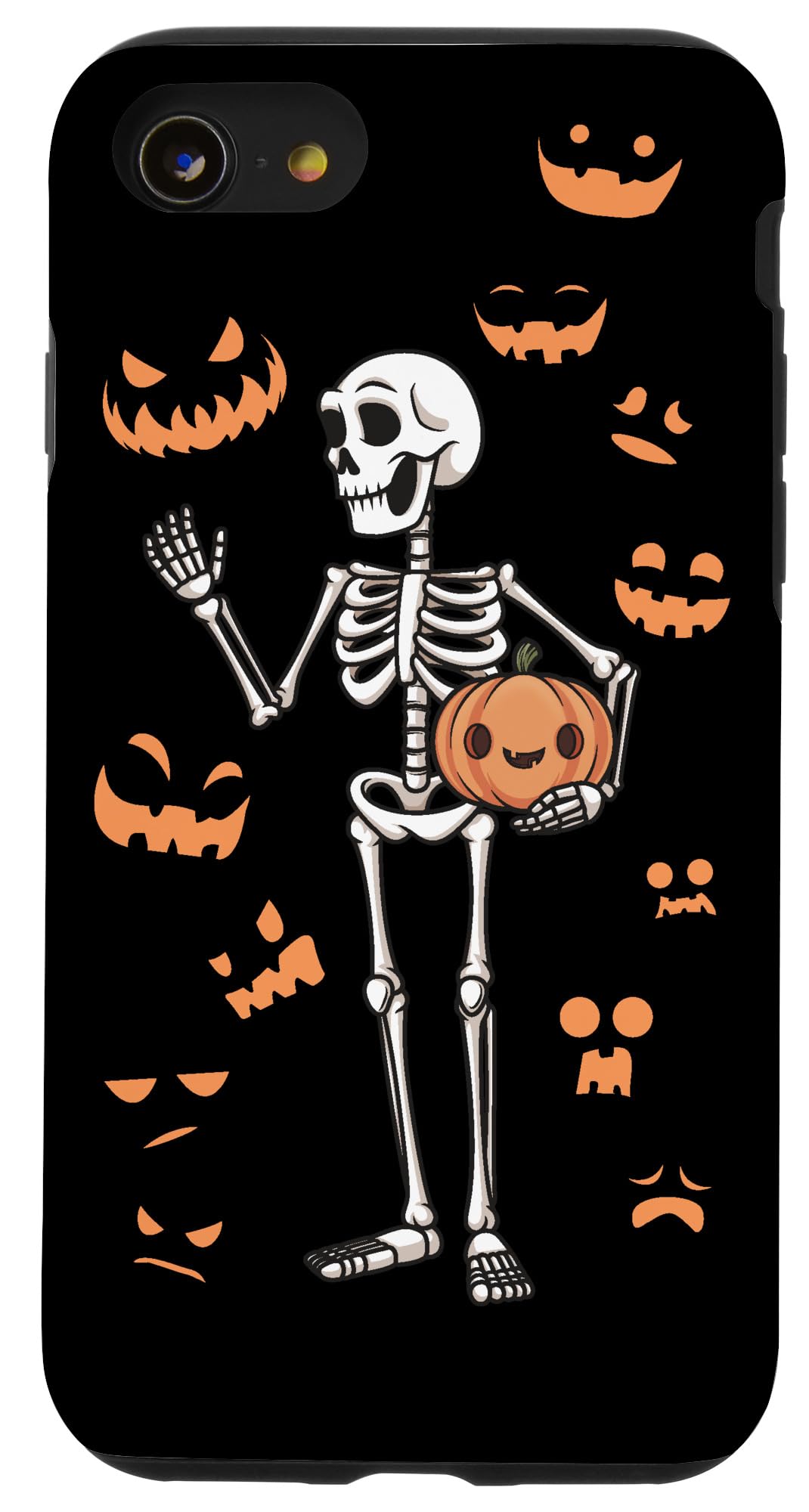iPhone SE 2020/7/8 Halloween Case - Funny Pumpkin Jack-O-Lantern Design for Party & Cosplay