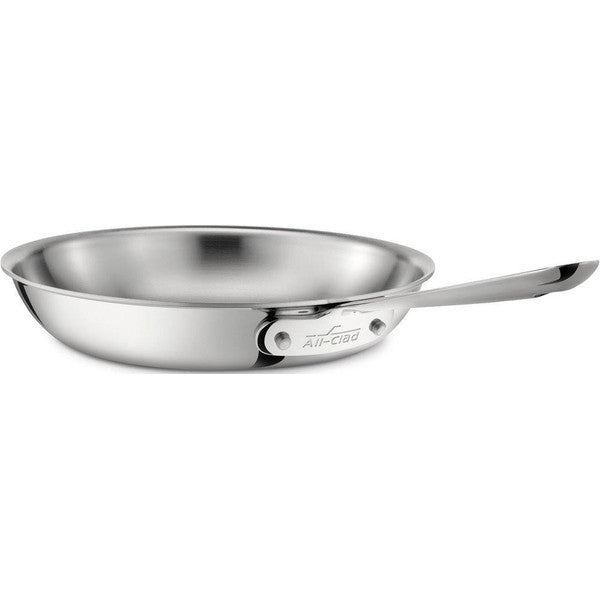 All-Clad D3 Stainless Steel 8-Inch Fry Pan - Professional Cookware for Sautéing, Frying & Perfect for Small Meals | Induction Compatible & Oven Safe to 600°F