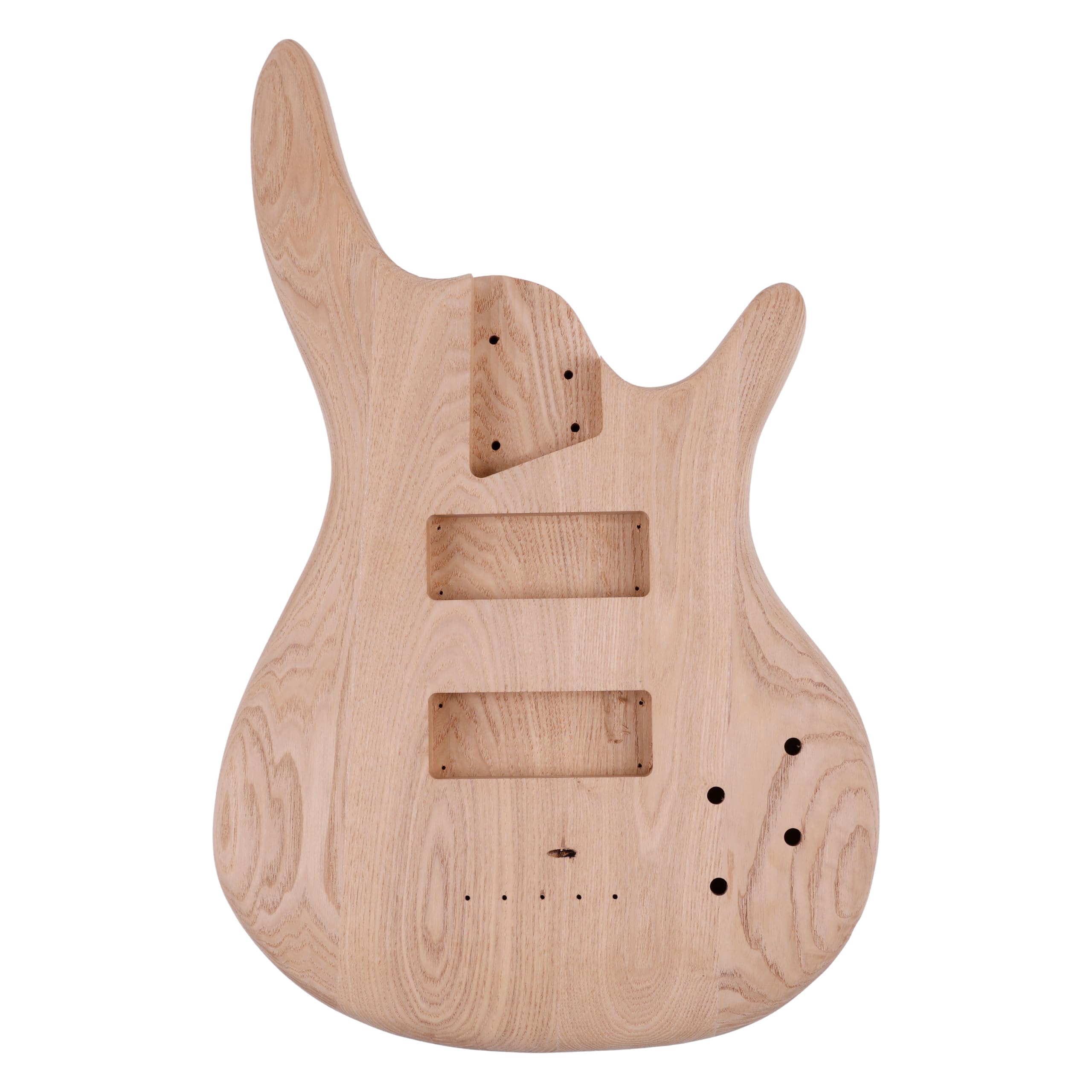 Leo Jaymz DIY Electric Bass Guitar Kit - Roasted Ash Body, Maple Neck & Ebony Fingerboard - 4-String Bass Guitar with All Components - Perfect for Beginners, Home Recording & Live Performances