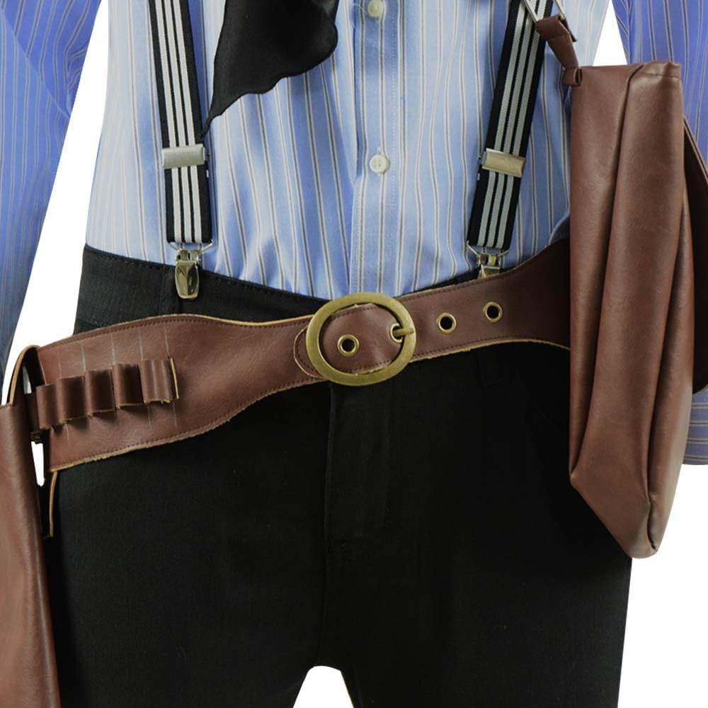 Red Dead Redemption 2 Arthur Morgan Gunslinger Costume - Western Cowboy Outfit for Cosplay, Halloween & Western Theme Parties