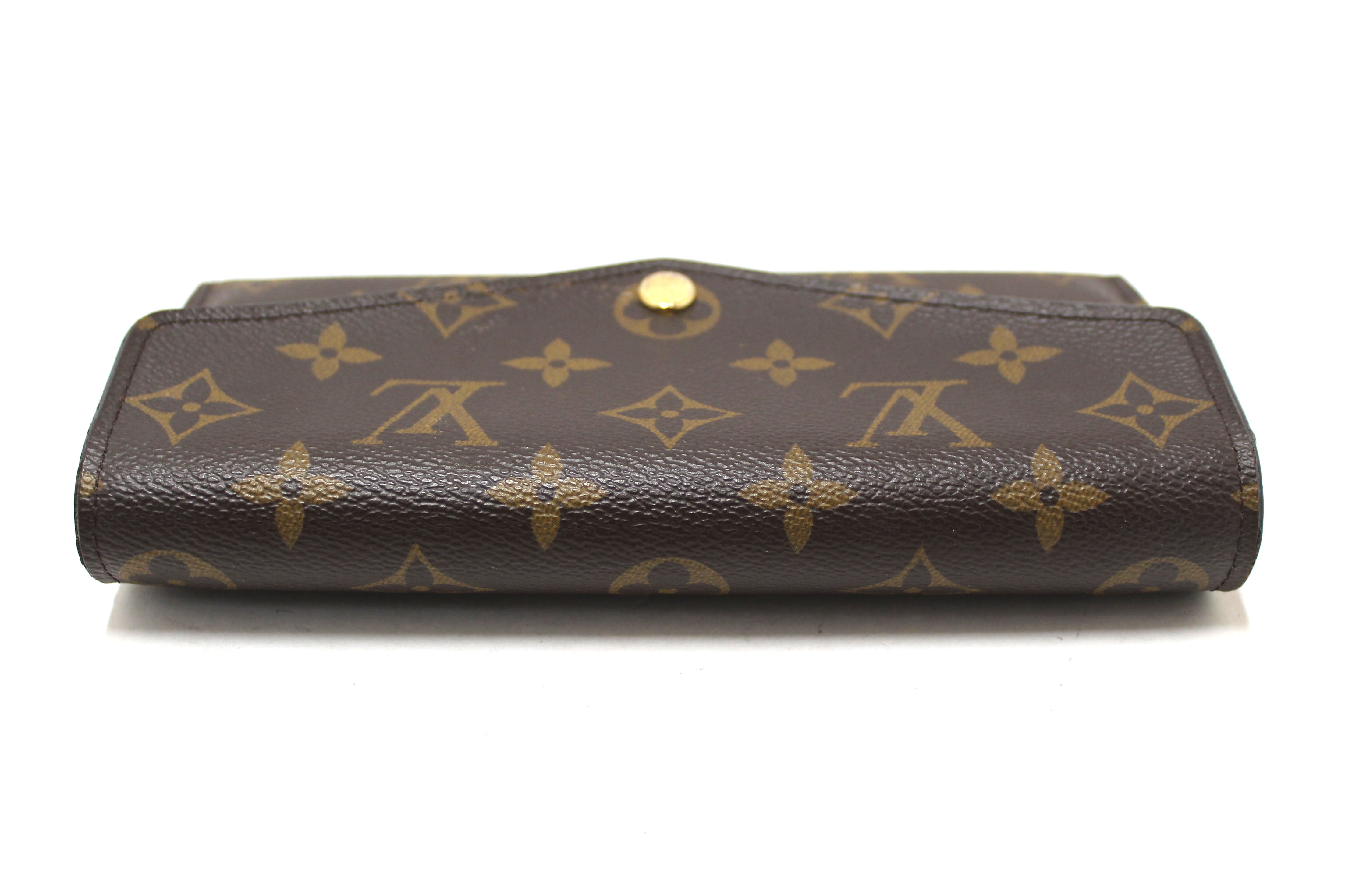 Authentic Louis Vuitton Classic Monogram Sarah Wallet in Fuchsia Pink - Luxury Women's Bifold Wallet for Everyday Use & Special Occasions