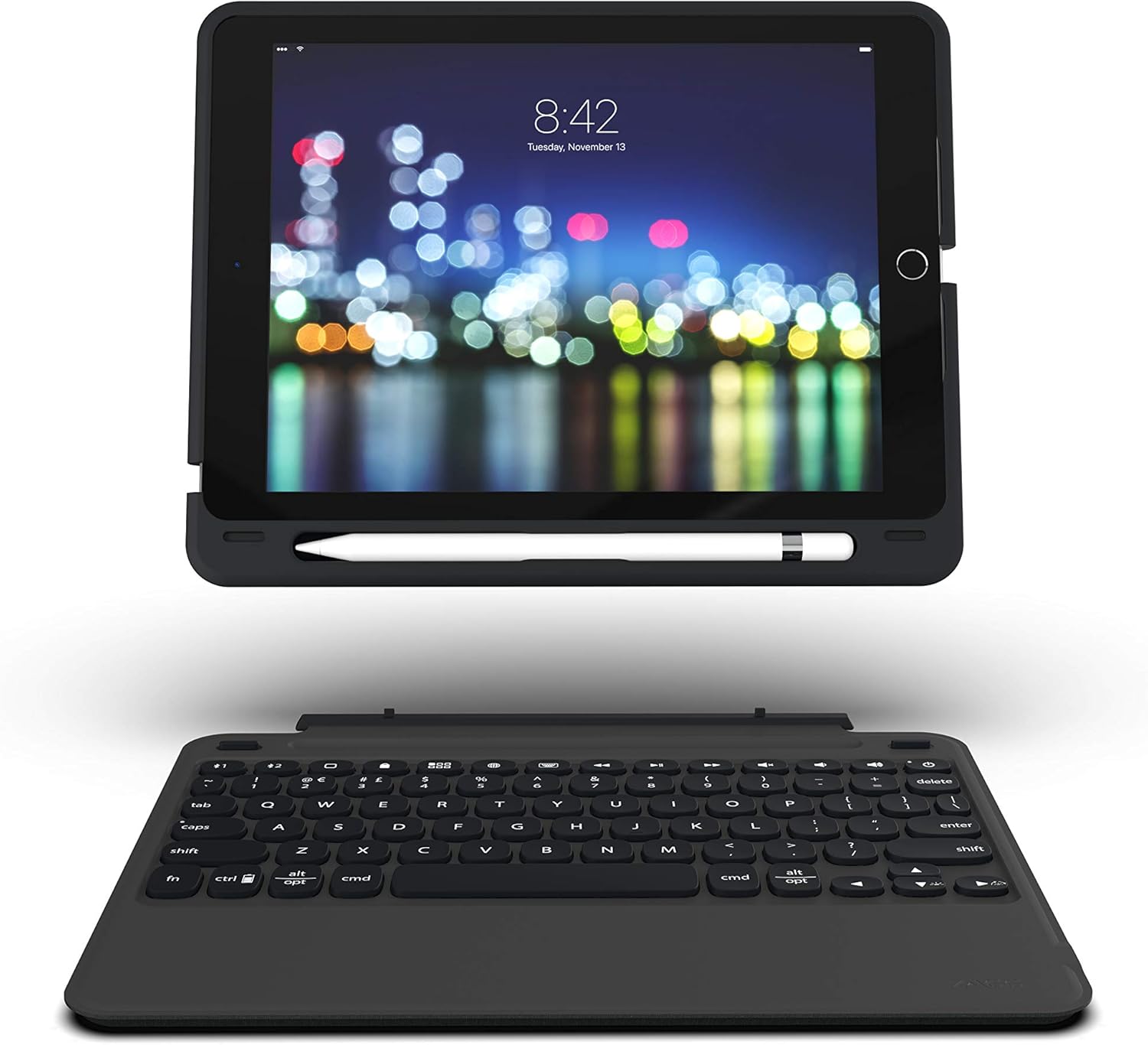 ZAGG Slim Book Go Bluetooth Keyboard and Case - Ultra-Thin Wireless Keyboard for iPad, MacBook, and Tablets - Perfect for Travel, Work, and Home Office Use