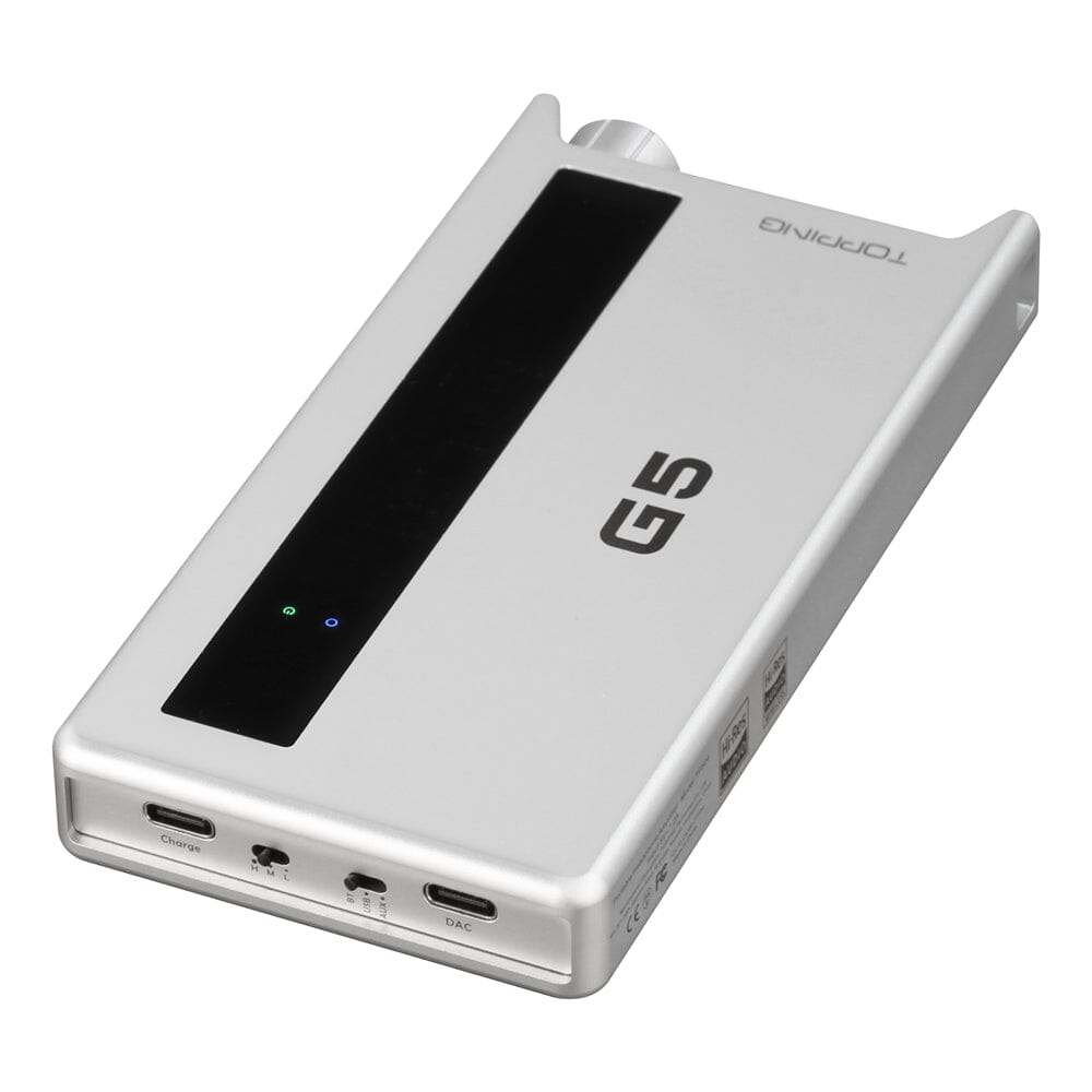 TOPPING G5 Portable Bluetooth DAC & AMP with LDAC Audio and NFCA HPA - High Resolution Wireless Headphone Amplifier for Audiophiles, Travel & Home Audio