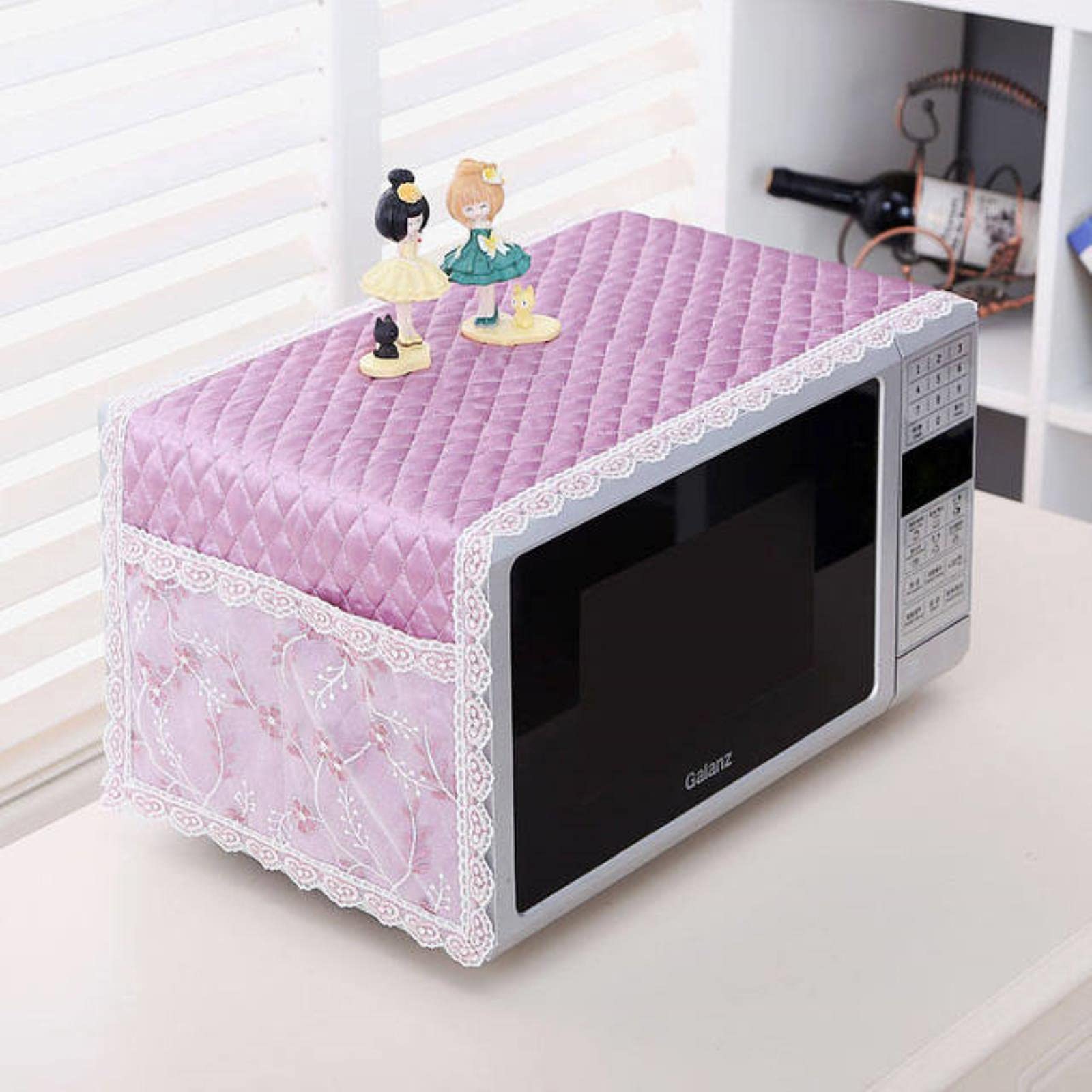 Microwave Oven Cover with Storage Bag - Dustproof, Oil-Resistant Kitchen Appliance Protector for Countertop Microwave Ovens - Perfect for Home, Apartment & Office Use