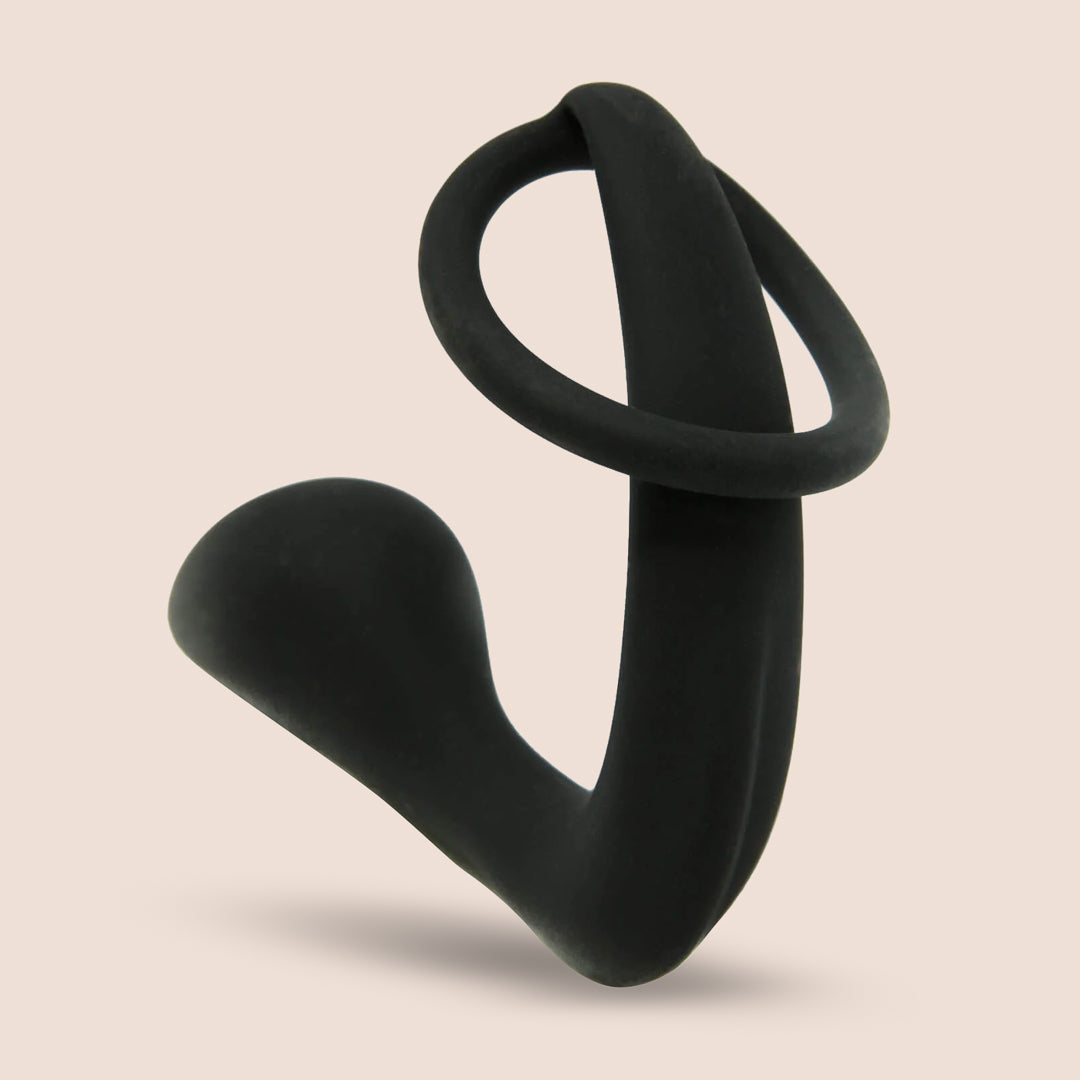 SIMPLI Prostate Massager with Cock Ring - Dual Stimulation Anal Plug for Men | Enhance Pleasure & Performance | Perfect for Solo Play & Couples Use