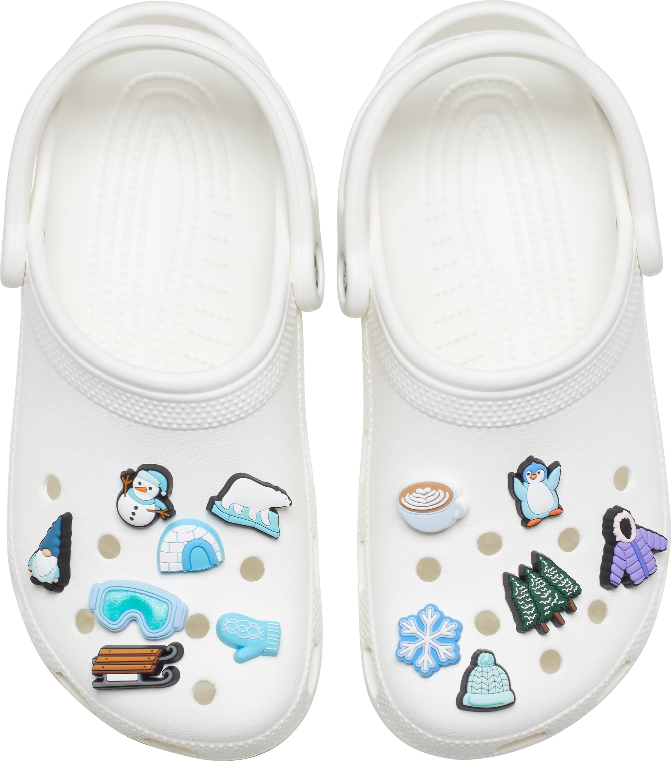 Crocs Jibbitz Shoe Charms - Christmas & Winter Holiday Collection (12-Pack) | Fun Decorative Accessories for Crocs Shoes | Perfect for Gifts, Parties & Seasonal Style