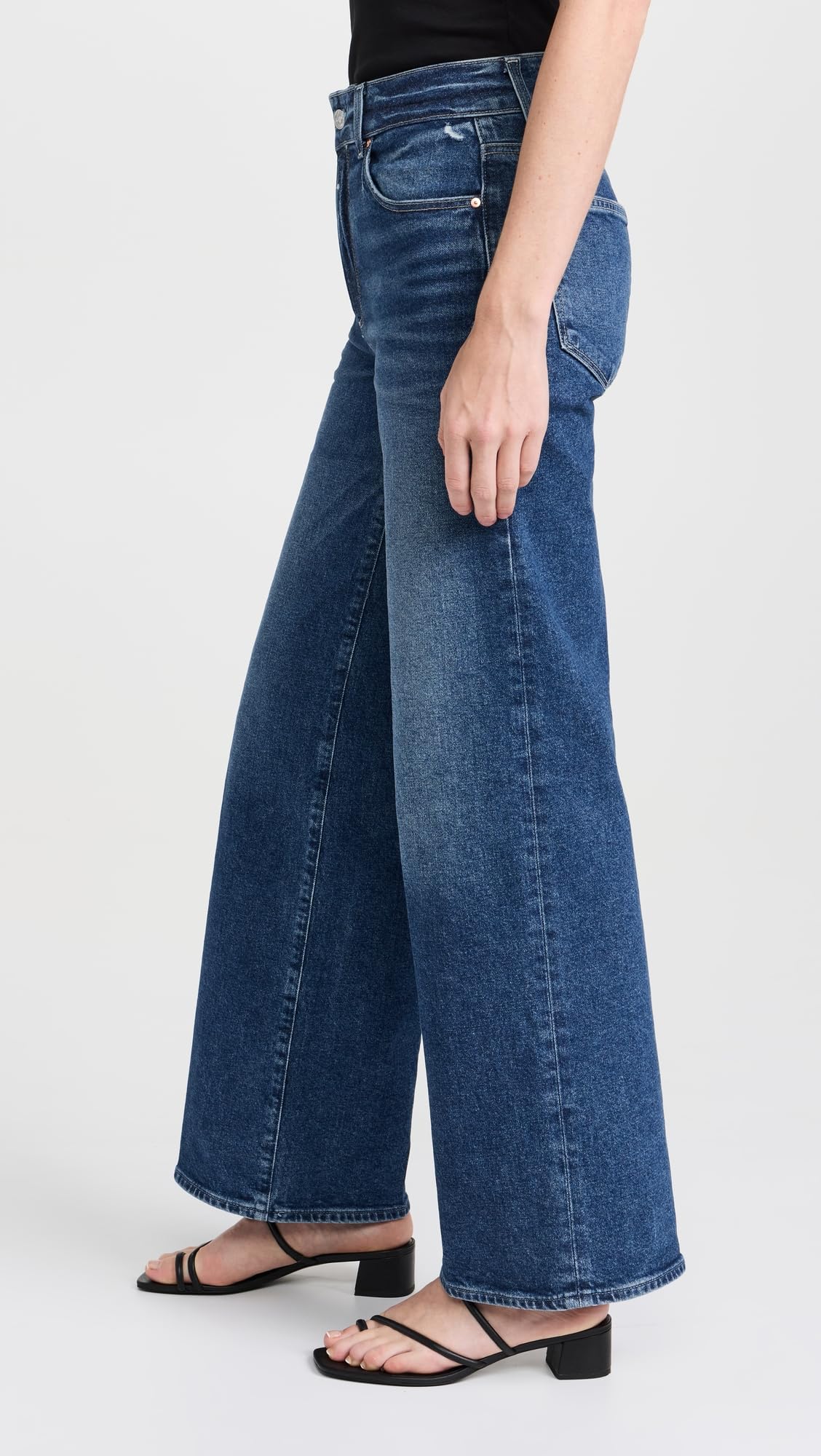 PAIGE Women's Sasha High-Rise Wide Leg Jeans - 32