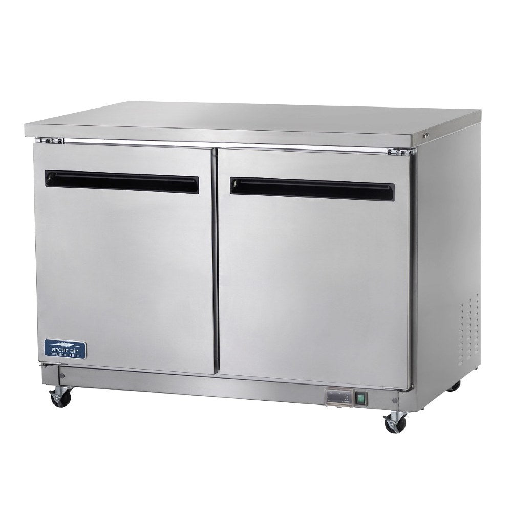 Arctic Air AUC48R 48 1/4 Inch 2-Door Undercounter Refrigerator - Compact Freezer for Kitchen, Bar, Office & Small Spaces