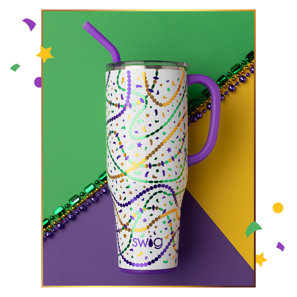Hey Mister! Mega Mug 40oz - Large Insulated Travel Tumbler with Lid & Straw - Perfect for Coffee, Tea & Cold Drinks - Ideal for Office, Camping & Outdoor Activities