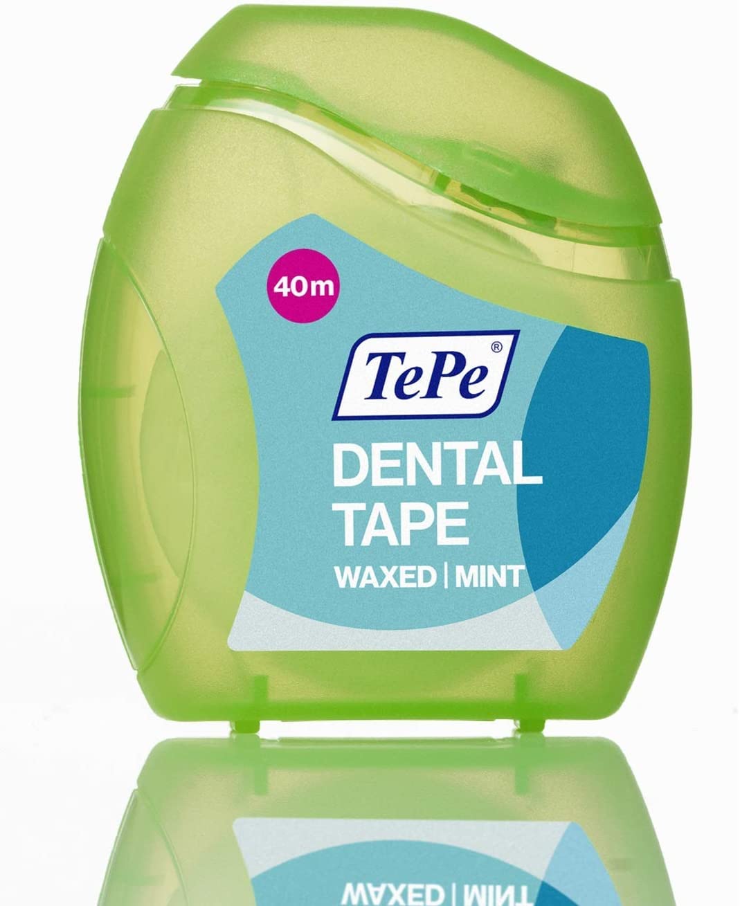 TEPE Dental Floss - Premium Waxed Tooth Floss with Beeswax, Woven Dental Tape for Strong Teeth & Healthy Gums | 40m Natural Floss | Perfect for Travel, Home & Office Oral Care