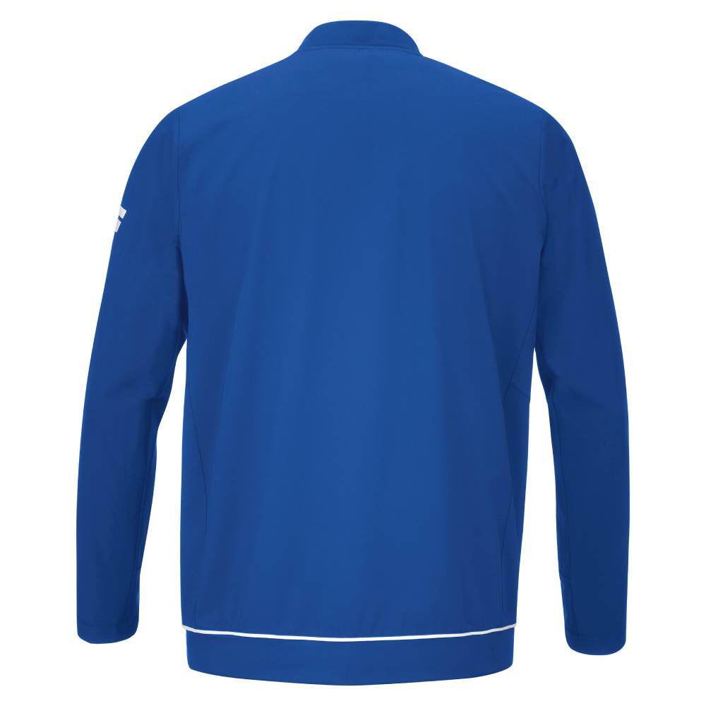 Babolat Men's Play Jacket - Solid Blue Tennis Windbreaker | Lightweight Water-Resistant Sports Coat for Outdoor Training & Casual Wear