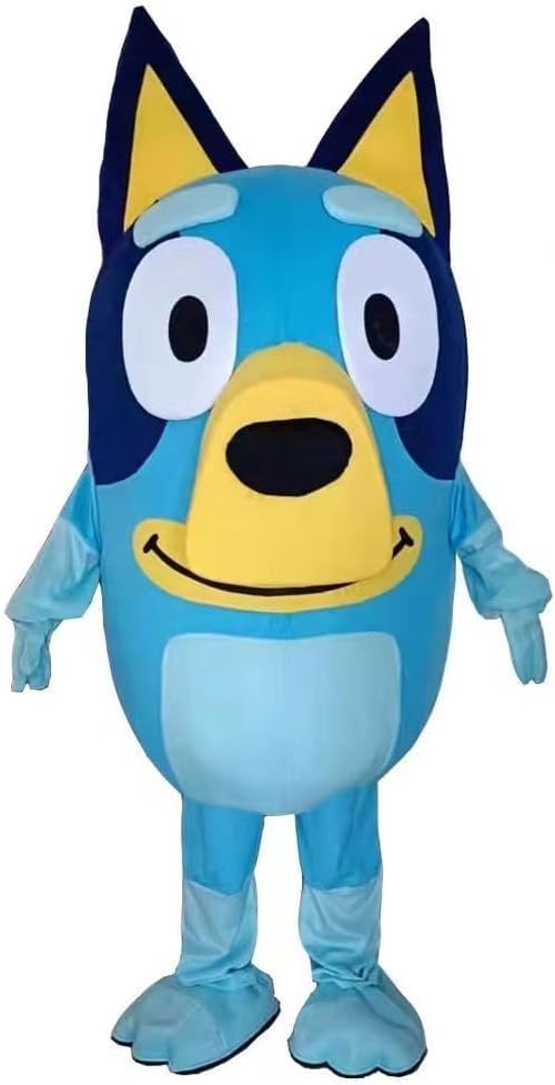 Blue Heeler Mascot Costume for Adults - Blue Dog Halloween Cosplay & Fancy Dress Party Outfit | Perfect for Halloween Parties, Mascot Performances, and Themed Events