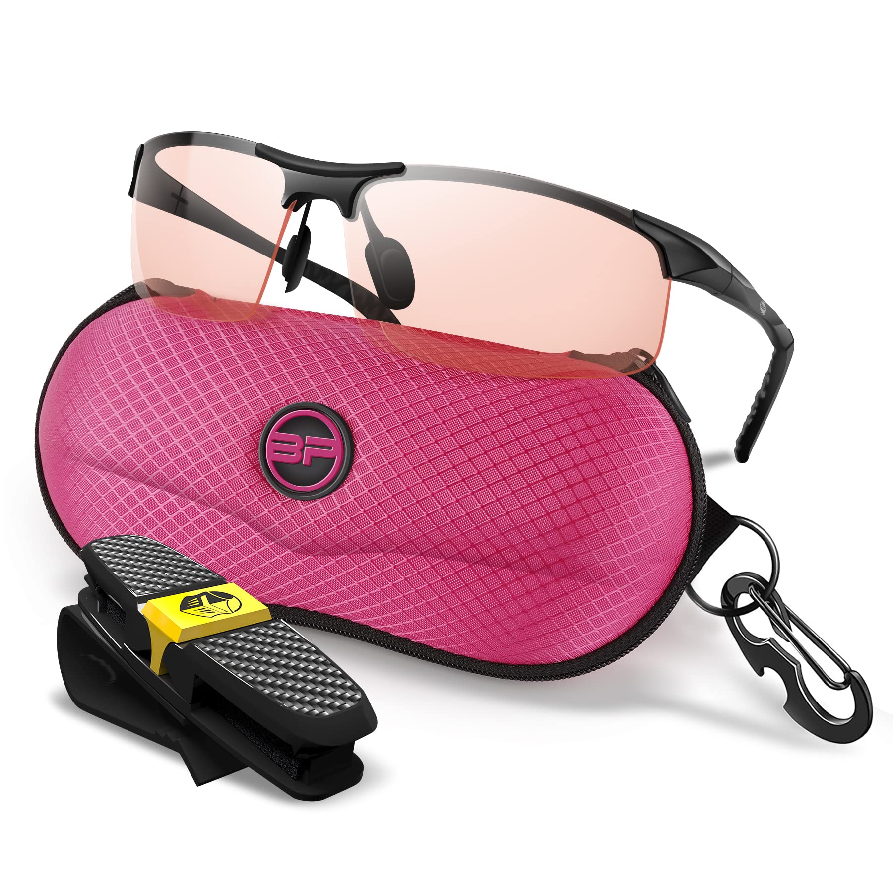 BLUPOND Yellow Anti-Fog Semi-Polarized Safety Glasses for Men & Women - UV Protection Shooting Eyewear for Hunting, Cycling, and Outdoor Sports