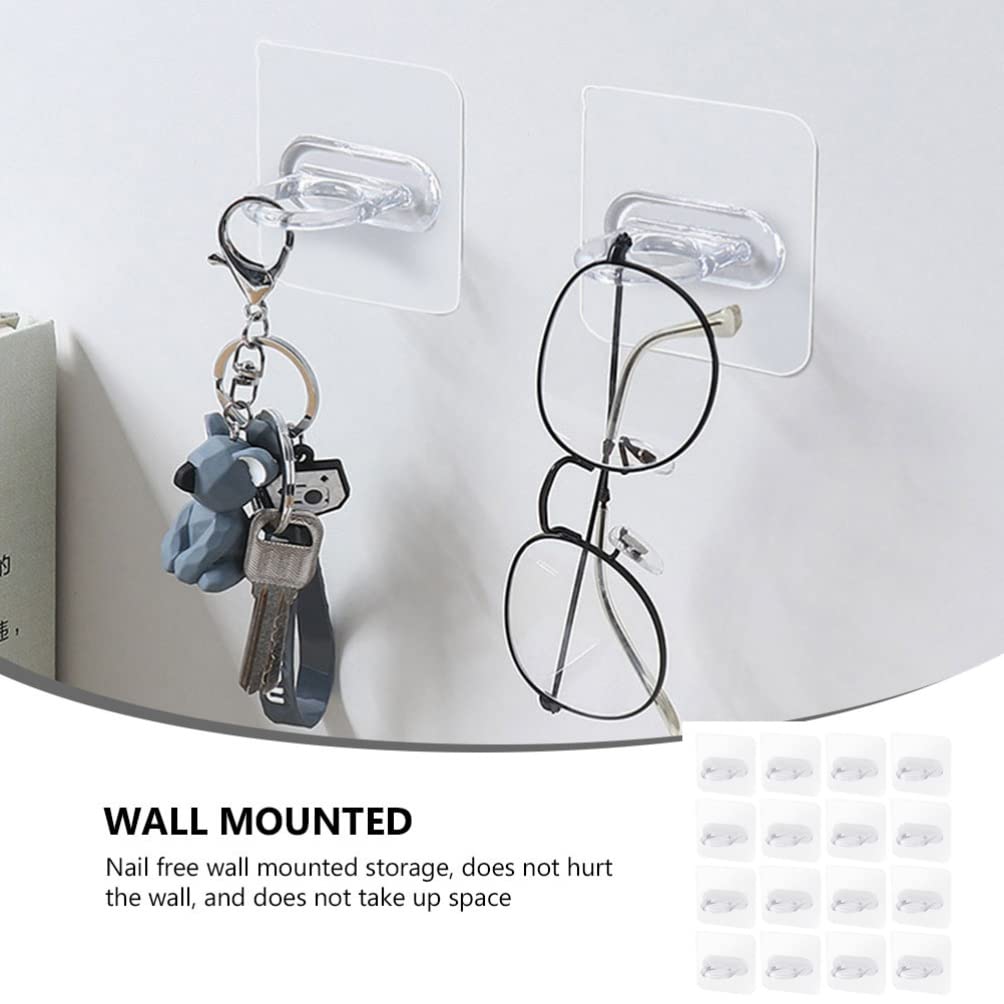 Operitacx 16pcs Wall Mounted Spray Bottle Hooks - Broom Holder, Kitchen Storage Hooks, Shampoo Bottle Organizer for Bathroom & Shower - Durable PP Plastic Hanging Rack for Cleaning Supplies & Liquid Containers - Perfect for Home, Kitchen, Bathroom Organization