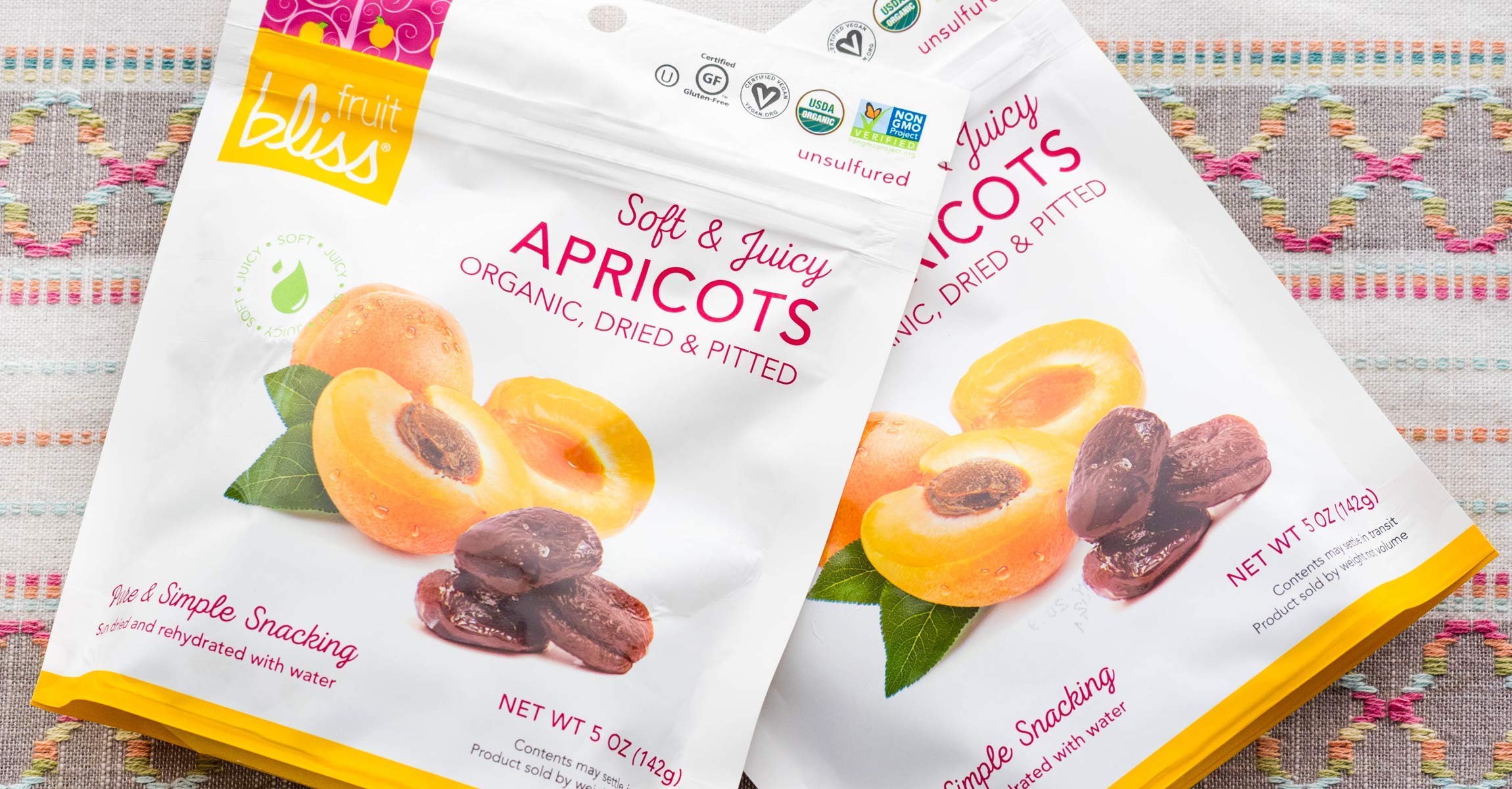 Organic Unsulfured Turkish Dried Apricots - Non-GMO, Gluten-Free Healthy Snack (3 Pack, 5 oz Each) - Perfect for On-the-Go, Post-Workout & Kids Lunch Boxes