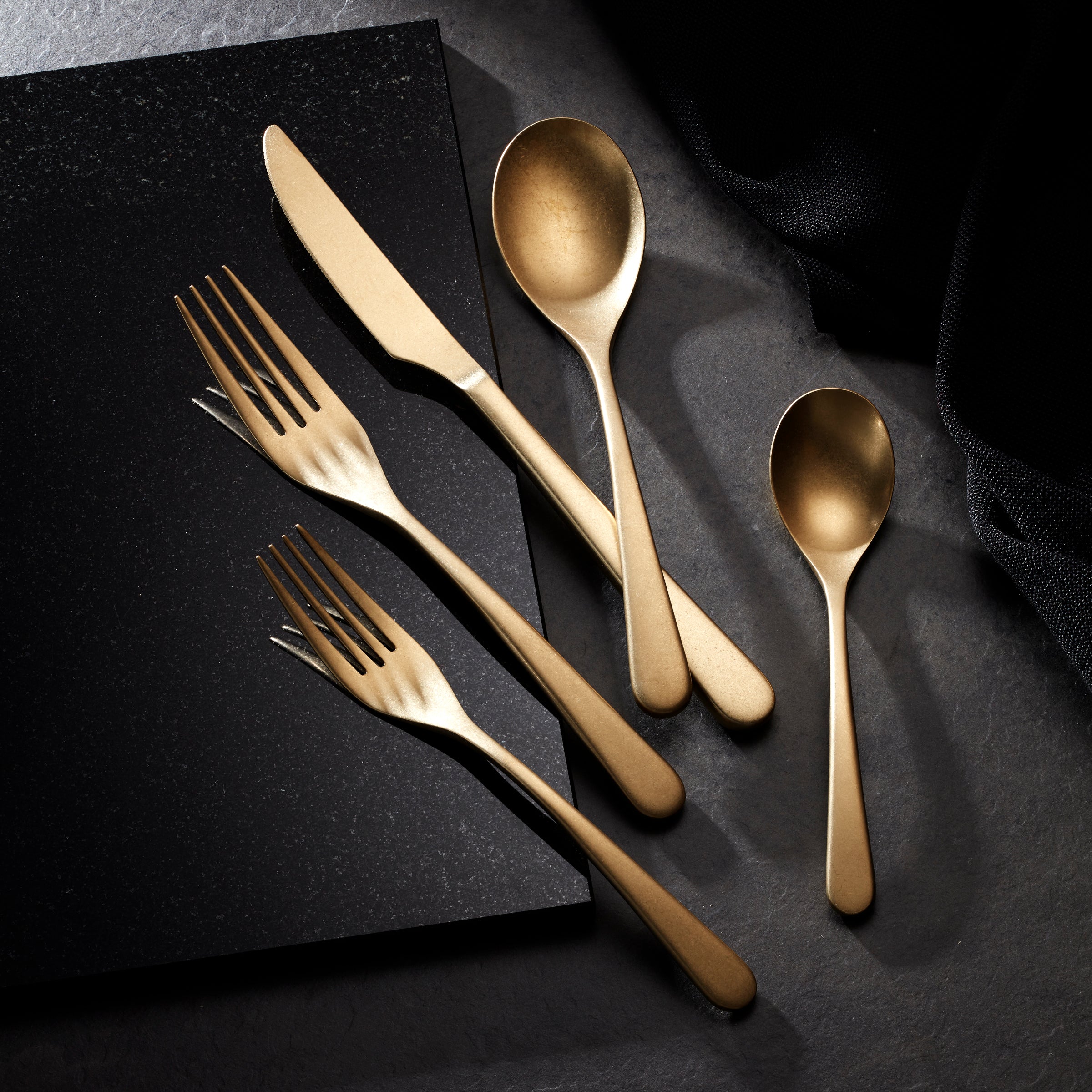 Kenbrook Champagne Vintage 20-Piece Flatware Set - Premium Stainless Steel Cutlery for Fine Dining, Wedding Gifts & Elegant Table Settings