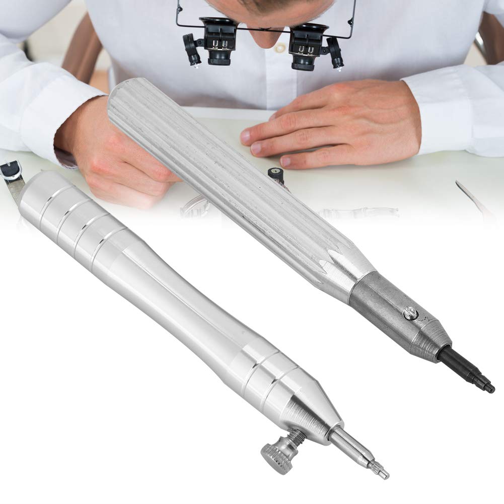 Premium Watch Crown Remover Tool Kit - 2 Pcs Stainless Steel Watch Tube Opener with Replacement Heads for Watch Repair | Compatible with Rolex, Omega & Most Watch Brands | Perfect for Watchmakers & DIY Enthusiasts