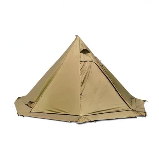PRESELF 3-Person Lightweight Tipi Hot Tent with Fire Retardant Flue Pipes & Window - Portable Teepee Tent for Family Camping, Backpacking, Hiking - Perfect for Winter Camping, Hunting Trips & Outdoor Adventures