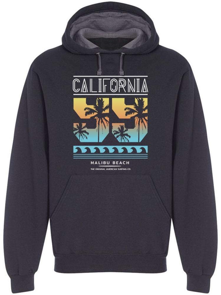 California Malibu Beach Hoodie for Men - Soft & Comfortable Pullover Sweatshirt - Perfect for Casual Wear, Outdoor Activities & Travel
