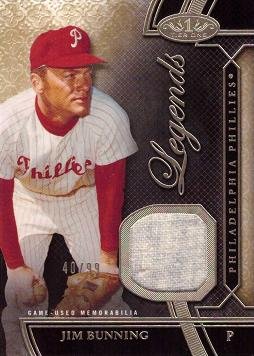 2015 Topps Tier One Jim Bunning Jersey Card #TORL-JB /99 - NM-MT for Baseball Collectors