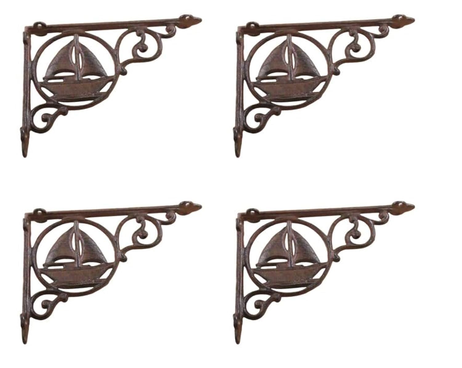 Vintage Cast Iron Brackets for Nautical Decor & Bookshelf Support | Rustic Home & DIY Projects