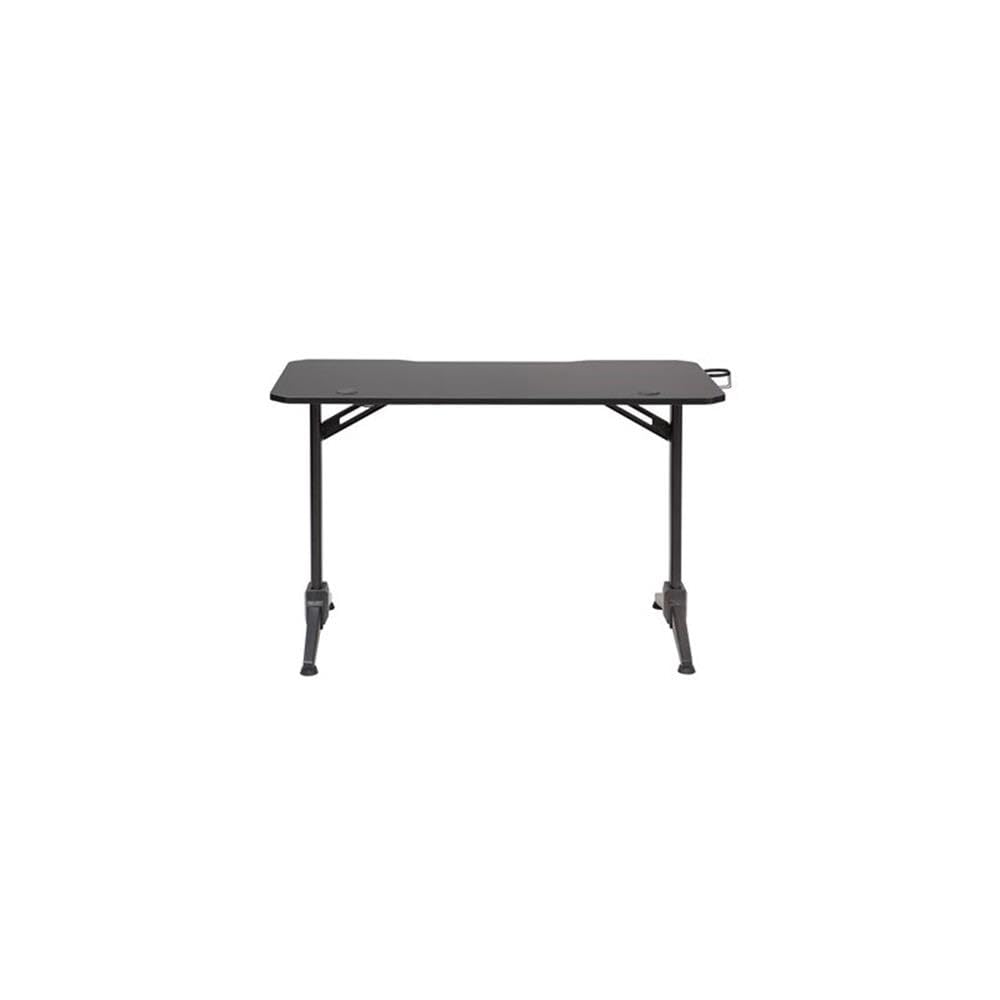 UrbanPro Black Gaming Desk with LED Lighting - Ergonomic Computer Desk for Home Office & Gaming Setup