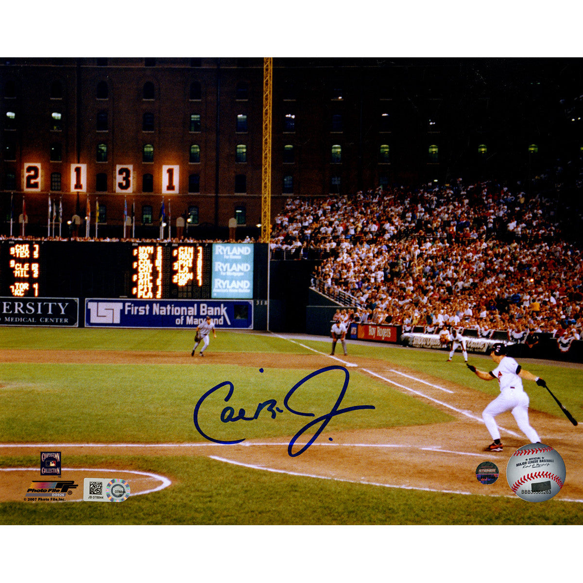 Cal Ripken Jr. Autographed '2131 Consecutive Games' 8x10 Photo with MLB Authentication - Perfect for Baseball Memorabilia Collections & Sports Fan Cave Decor