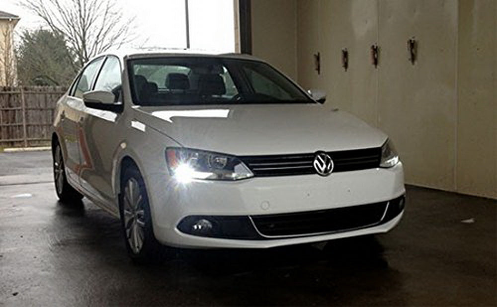 Volkswagen MK6 Jetta CANbus HID White LED Bulbs - DRL Daytime Running Lights & Reflector Headlights for Enhanced Visibility & Style
