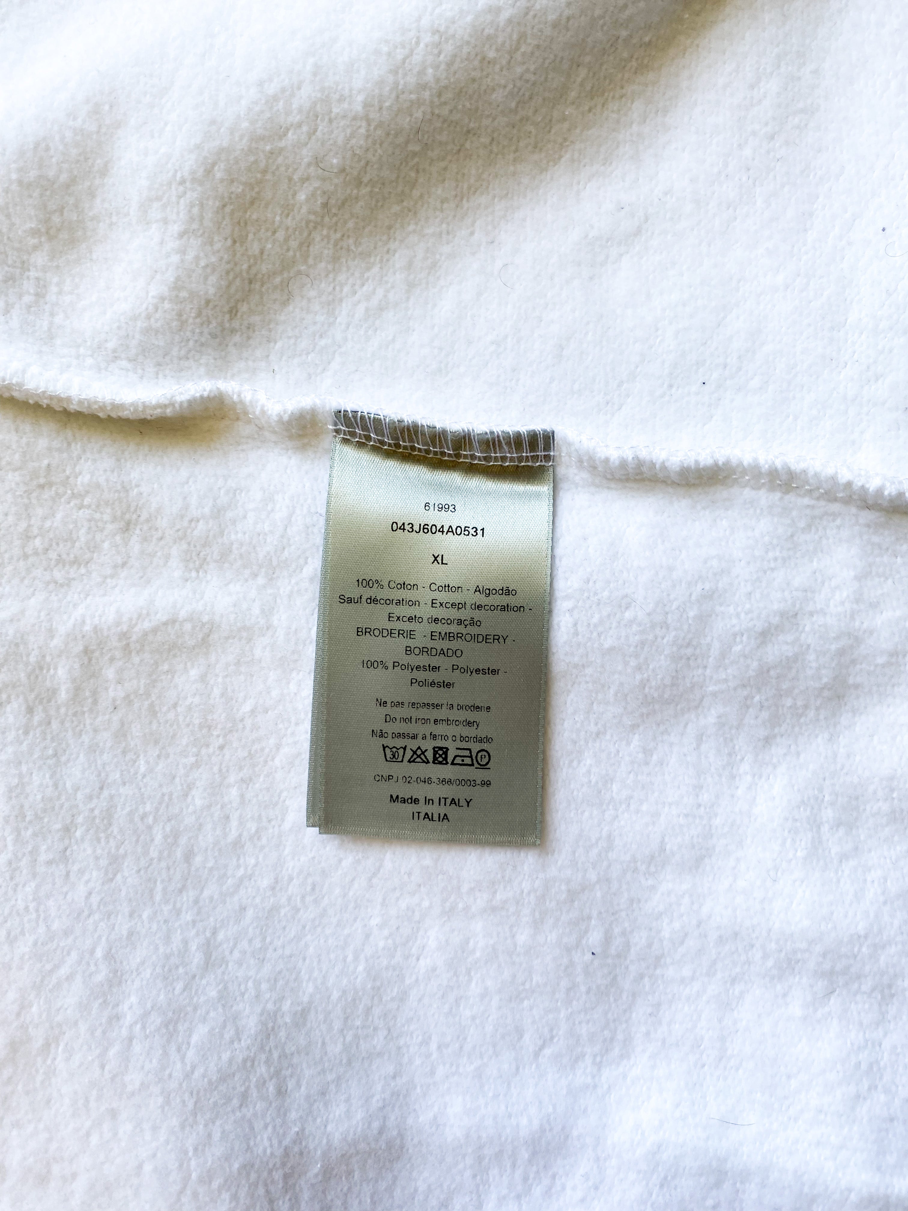 Dior Judy Blame White Pin Logo Sweater - Women's Luxury Knitwear for Fall & Winter Fashion | Perfect for Parties, Dates, and Office Wear