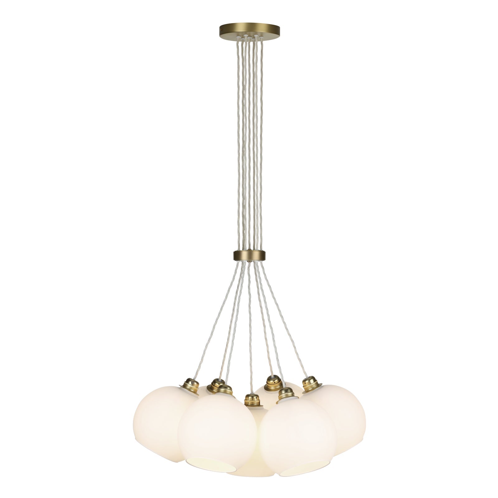 Apollo Seven Modern LED Pendant Light with E27 Socket in Multiple Finishes - Perfect for Dining Room, Kitchen Island & Living Room Lighting