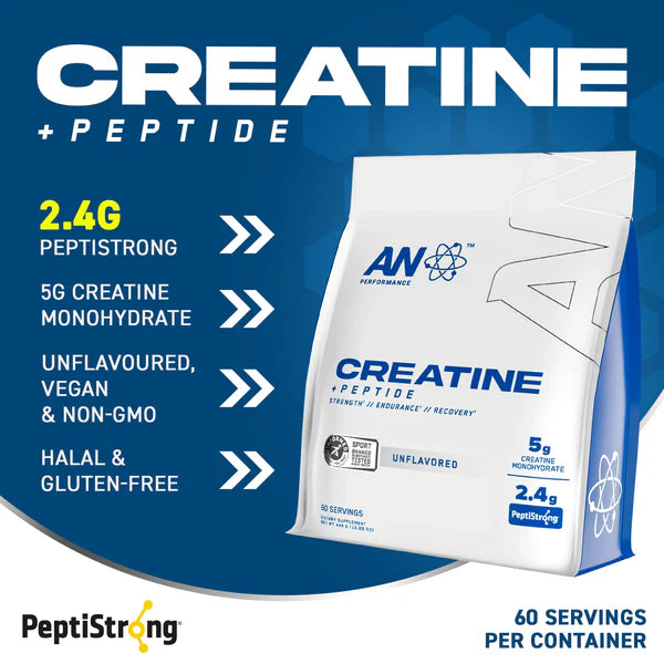 Applied Nutrition Creatine + Peptide Supplement 444g - Muscle Recovery & Strength Boost for Athletes & Fitness Enthusiasts