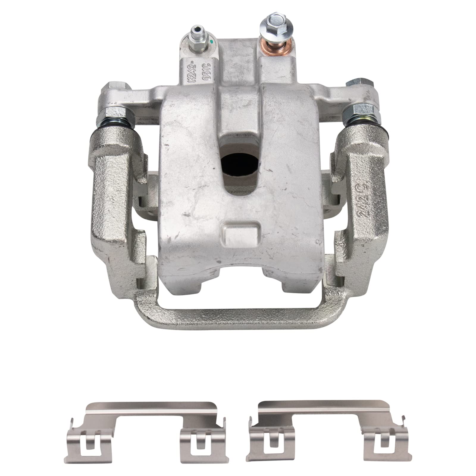 TRQ Rear Brake Calipers with Ceramic Pads & Drilled Rotors - Compatible with Dodge Challenger & Charger - Perfect for Performance Upgrades & Street Racing