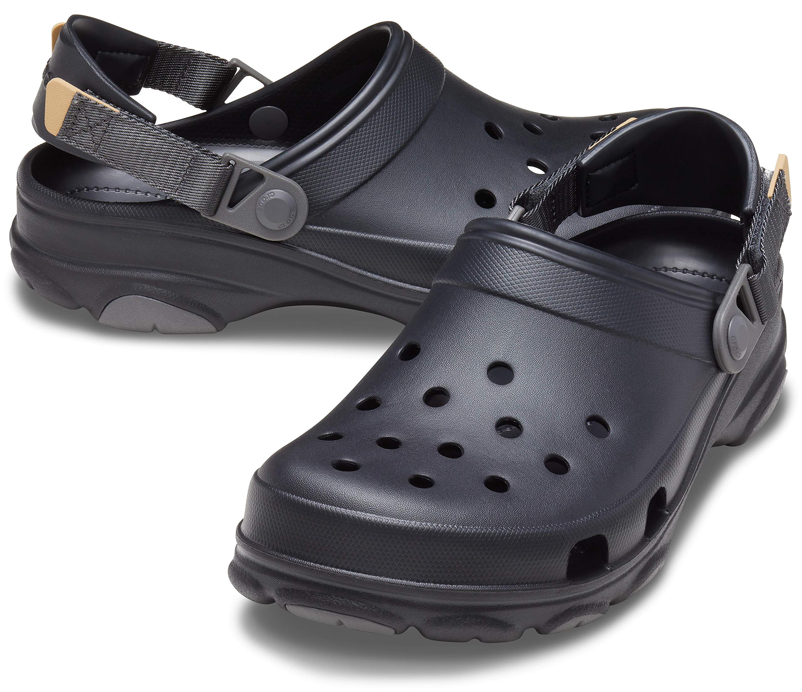 Crocs Men's Classic Clog - Comfortable Slip-On Water Shoes for Men, Black, Size UK-8/US M9 - Perfect for Beach, Pool, Garden & Casual Wear