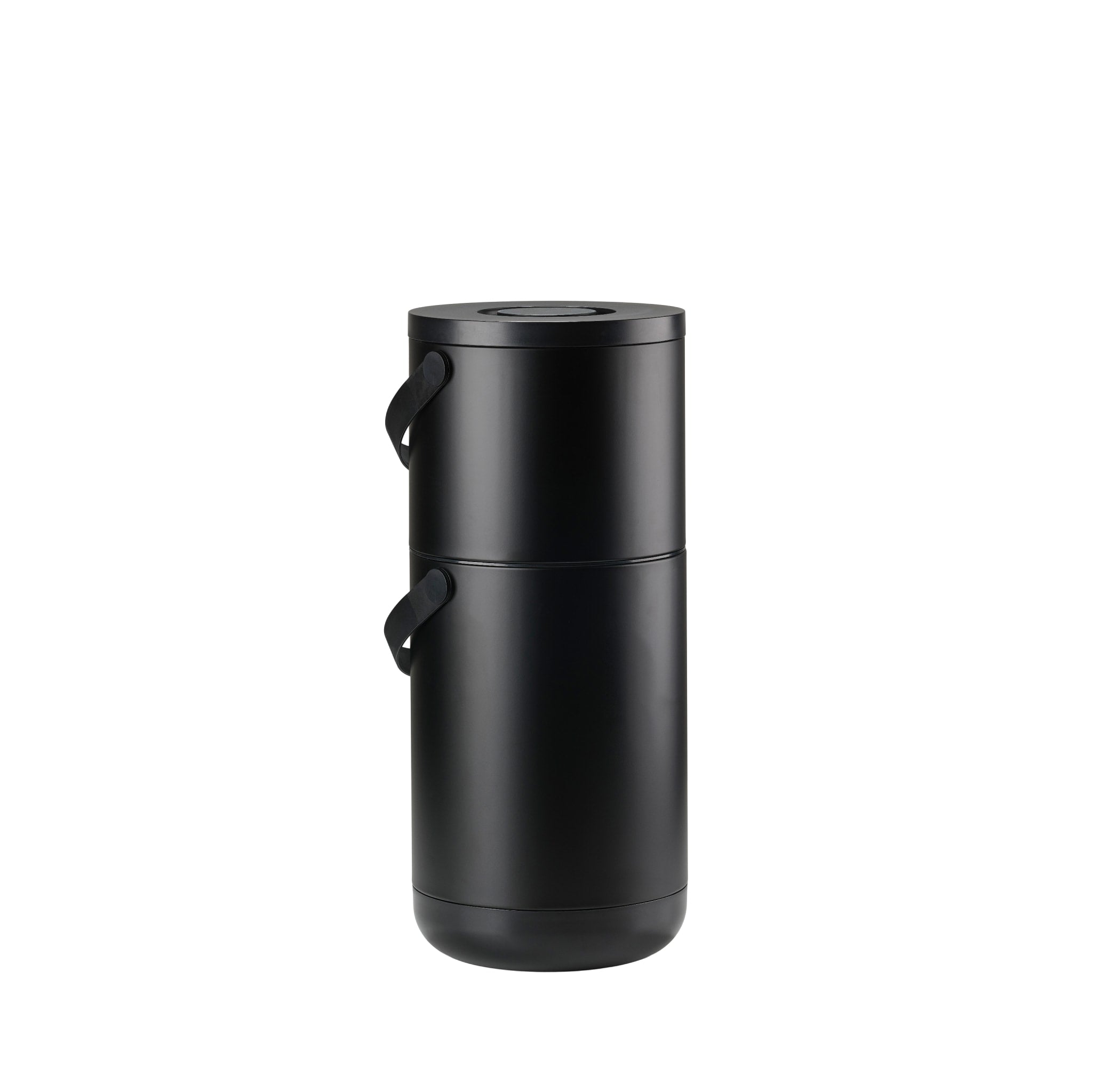ZONE DENMARK 2-in-1 Recycling Bin with 22L + 12L Capacity, Black - Perfect for Kitchen, Office & Eco-Friendly Waste Sorting