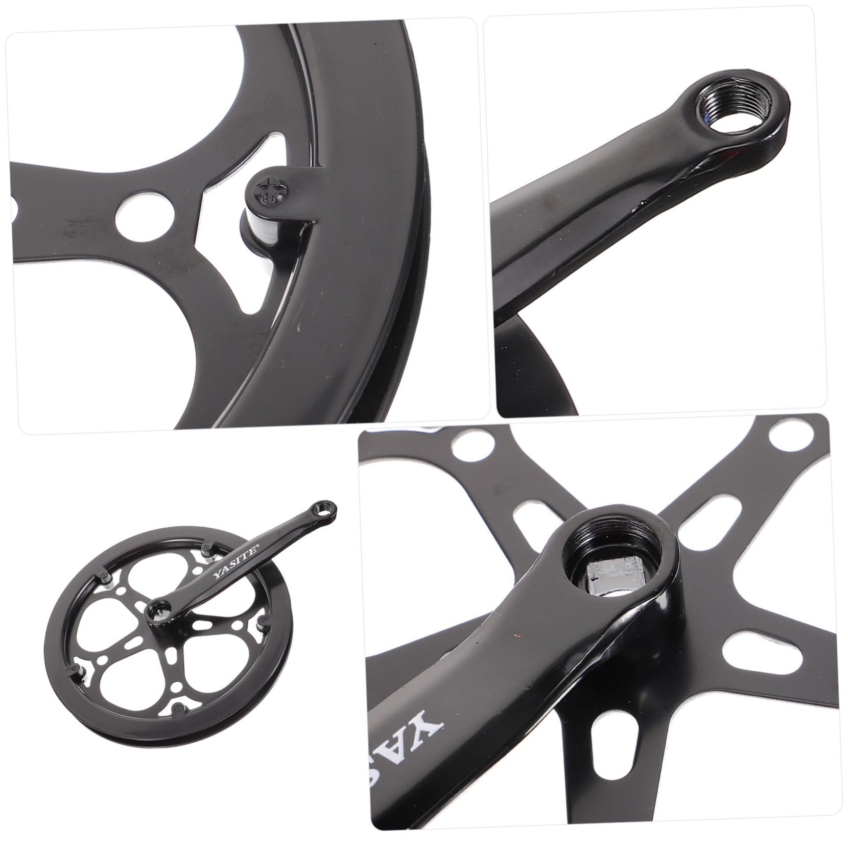 BESPORTBLE 170mm Aluminum Alloy Mountain Bike Crankset - Single Speed Bicycle Crank Arm Set for Road & MTB - Perfect for Cycling, Commuting & Trail Riding