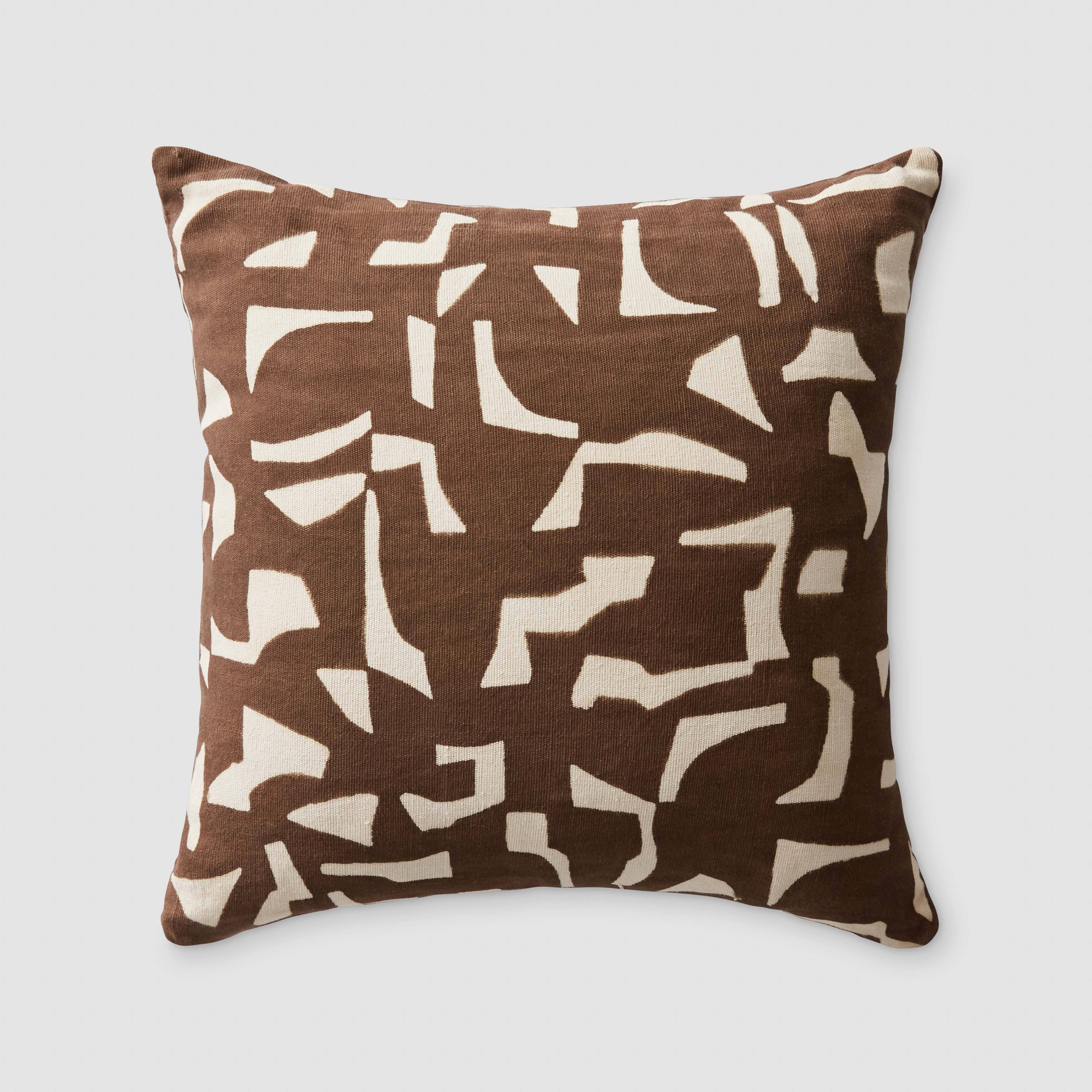 Jolie Handmade African Mud Cloth Pillow - Boho Home Decor for Living Room, Bedroom & Sofa