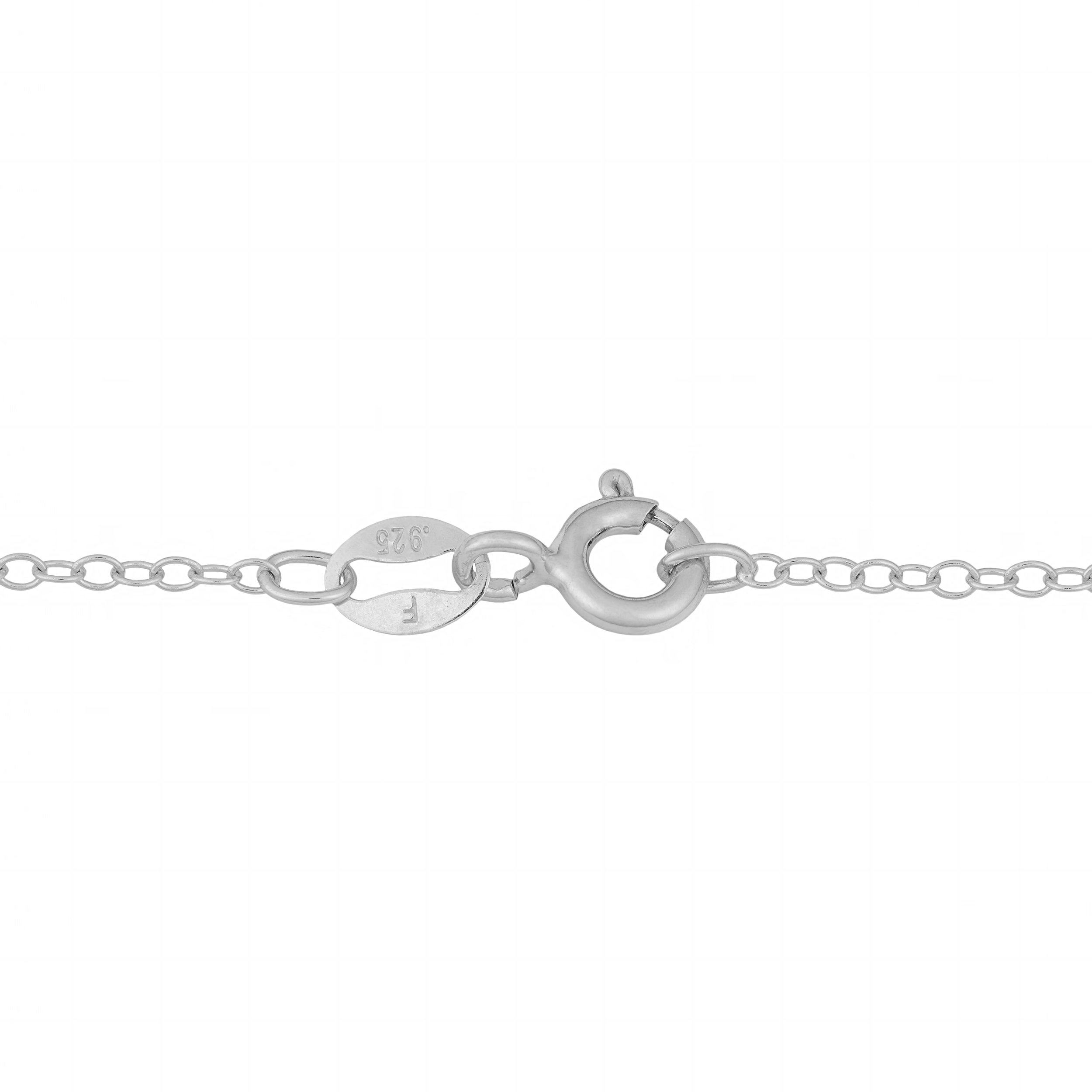 Kooljewelry Sterling Silver Diamond-Accent Cat Pendant Necklace - 18 Inch Chain for Women, Elegant Jewelry Gift for Cat Lovers, Perfect for Valentine's Day, Birthday & Anniversary