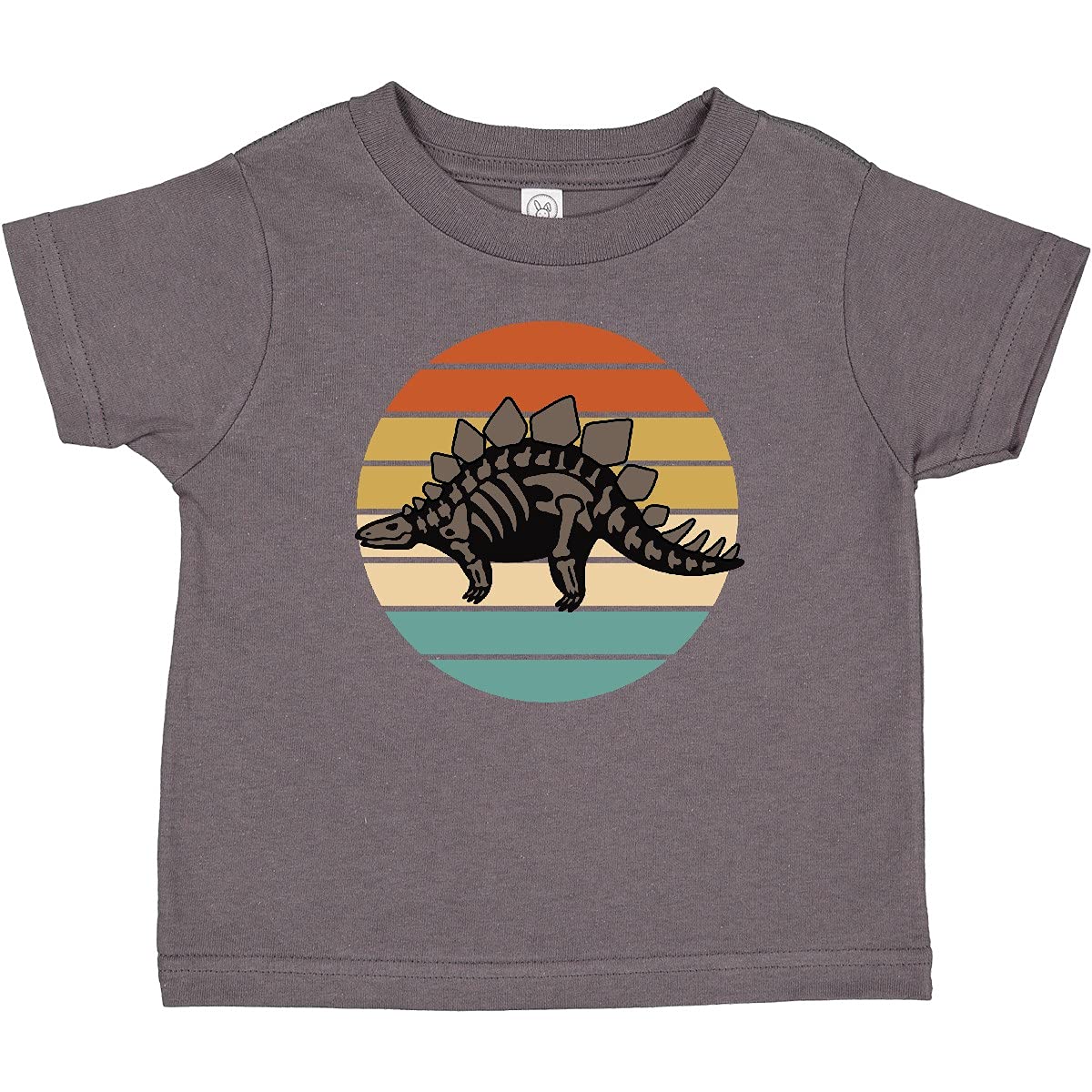 Inktastic Dinosaur Stegosaurus Bones Vintage Baby T-Shirt - Cute Prehistoric Dino Graphic Tee for Toddlers & Infants - Perfect for Playdates, Daycare & Dinosaur Theme Parties