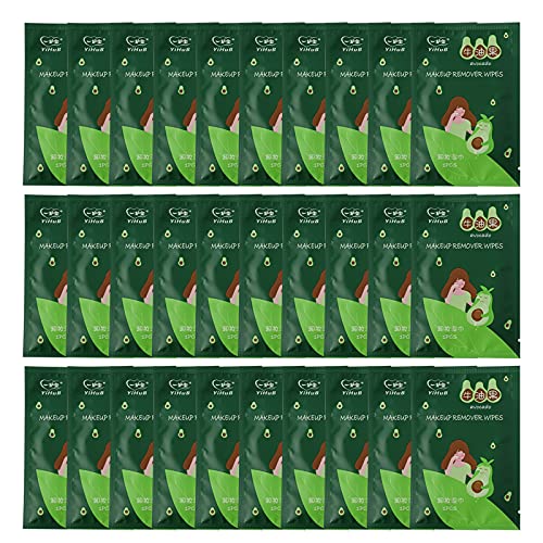 Ankeer 30PCS Avocado Makeup Remover Wipes - Gentle Facial Cleansing Wipes for Daily Makeup Removal | Quick & Easy Skin Soothing Wipes for Face, Eyes & Lips | Perfect for Travel, Gym & On-the-Go Use