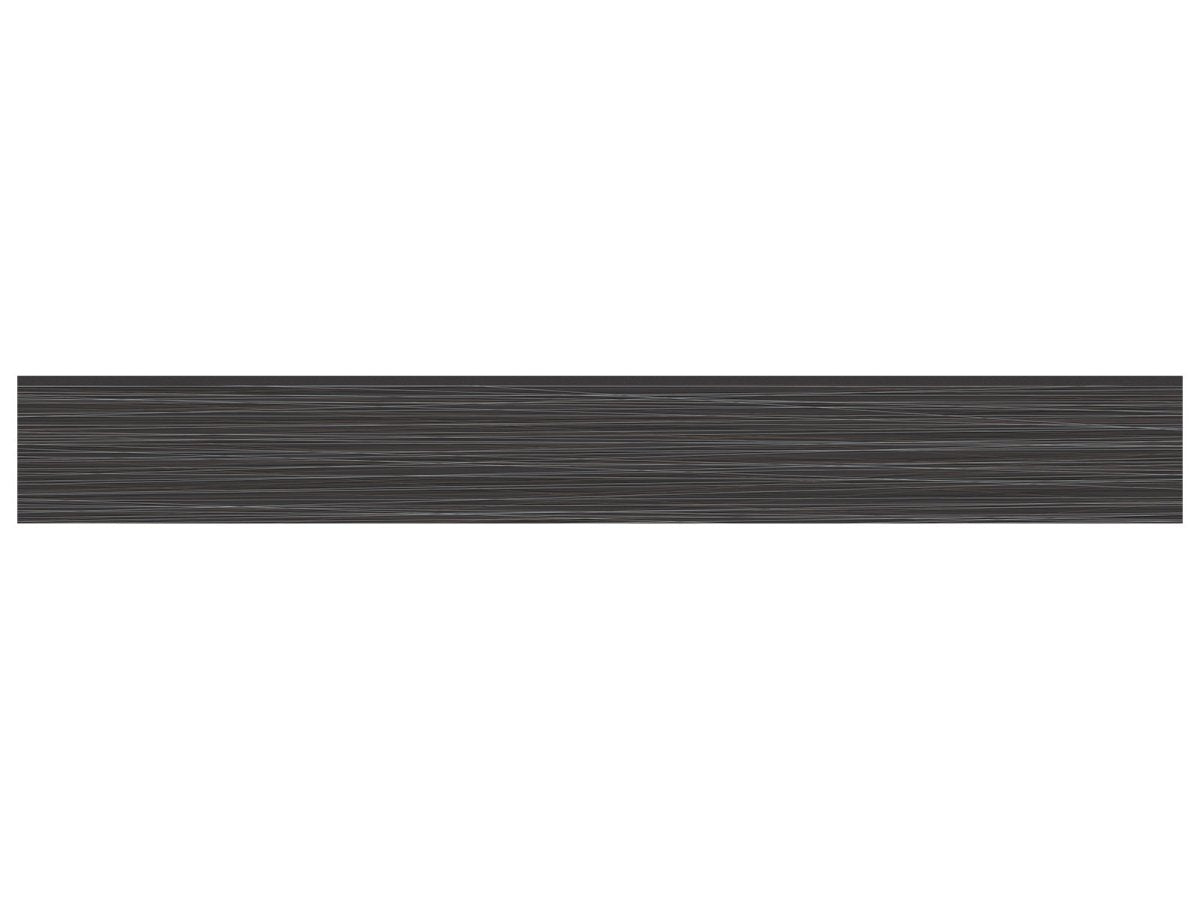 3 X 24 Inch Zera Annex Carbon Matte Porcelain Bullnose Tile - Premium Wall & Floor Trim for Bathroom, Kitchen Backsplash and Shower Edging
