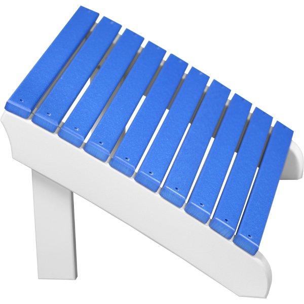 Premium Poly Deluxe Adirondack Footrest - Durable Outdoor Patio Furniture Accessory for Relaxing in Garden, Poolside or Deck