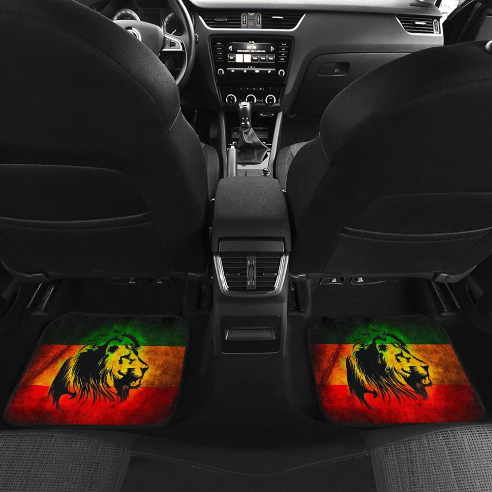 Reggae Rasta Lion Car Floor Mats - Custom Fit, Non-Slip, Durable All-Weather Protection - Perfect for Jeep, SUV, Truck & Car Accessories - Great Gift for Reggae Music Lovers & Rasta Fans