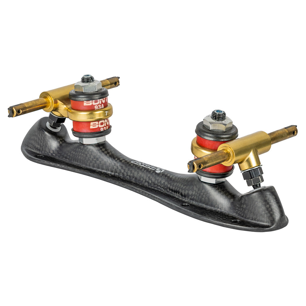 Bont Zeus Carbon Speed Plate - Lightweight & Durable Carbon Fiber Speed Skating Plate for Competitive Skaters - Perfect for Indoor & Outdoor Speed Skating Races