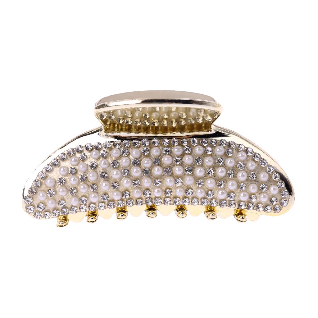 LEJIA Korean Style Rhinestone Hair Claw Clip for Women - Elegant Hair Accessories for Parties, Weddings & Everyday Wear