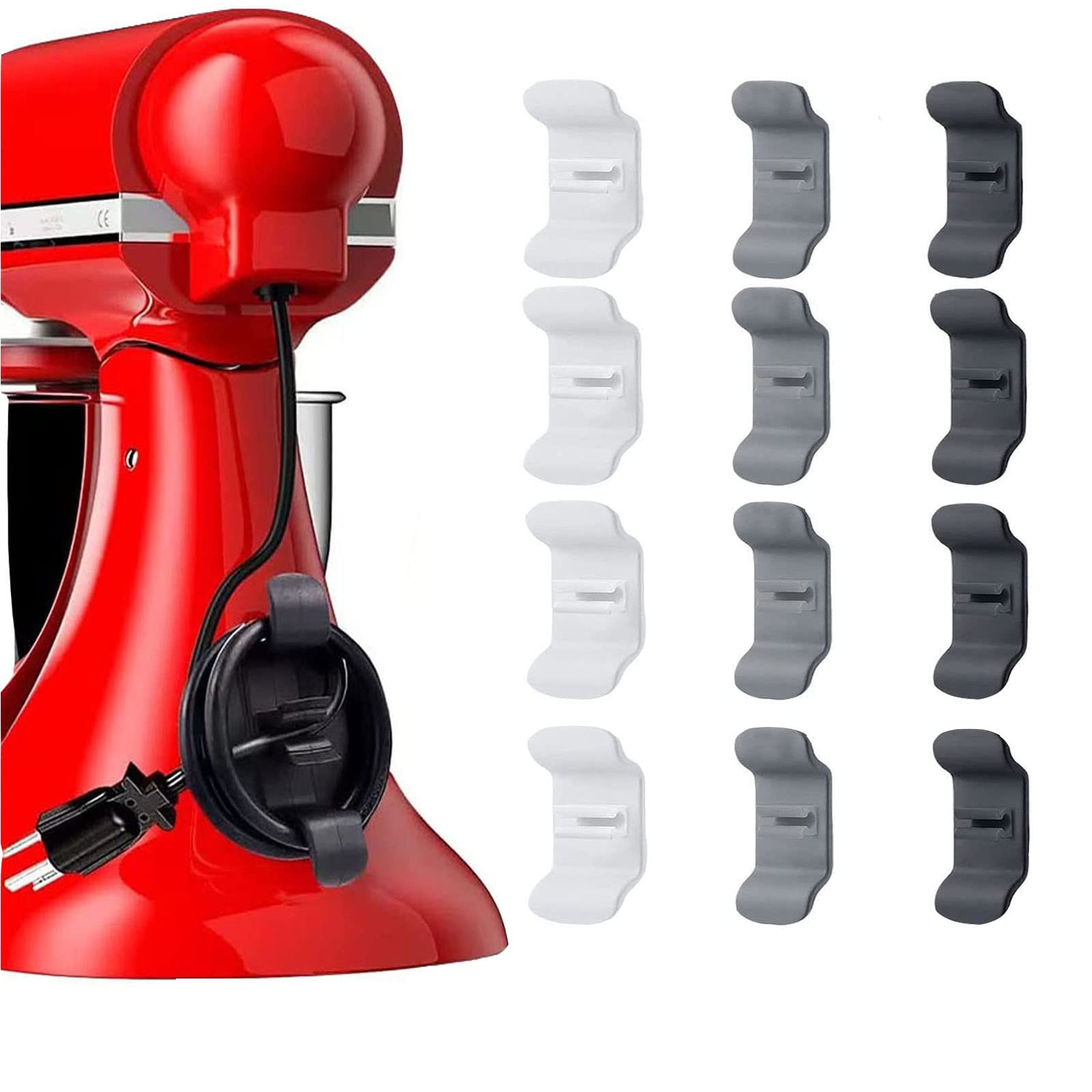 12-Pack Cord Organizer for Kitchen Appliances - Cable Wrapper, Cord Holder, Tidy Wrap for Blender, Toaster, Coffee Maker, Pressure Cooker & Air Fryer - Keep Countertops Neat & Tangle-Free