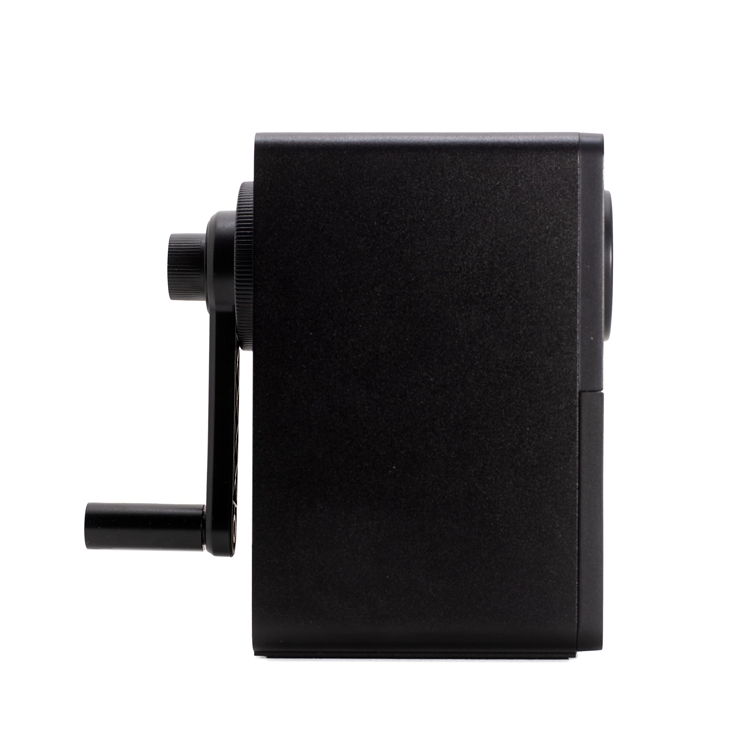 Premium Blackwing Pencil Sharpener - Adjustable Dial & Hand Crank Design with Metal Shavings Drawer - Perfect for Artists, Writers & Office Use