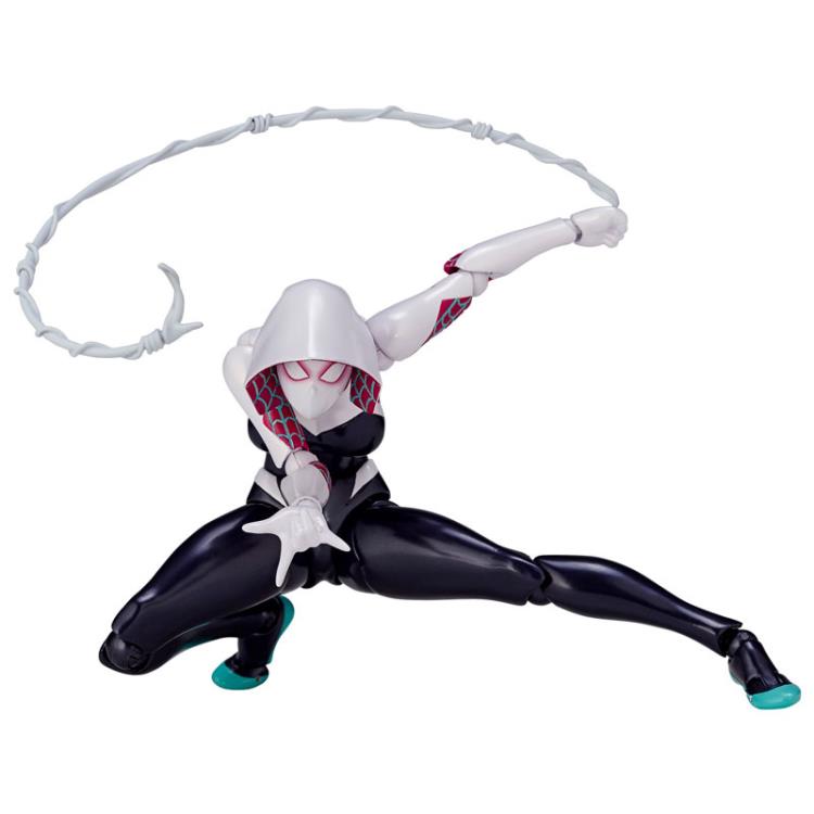 Amazing Yamaguchi Revoltech No. 004 Spider Gwen Action Figure - Highly Articulated Collectible for Marvel Fans & Anime Lovers - Perfect for Display, Photography & Cosplay Inspiration