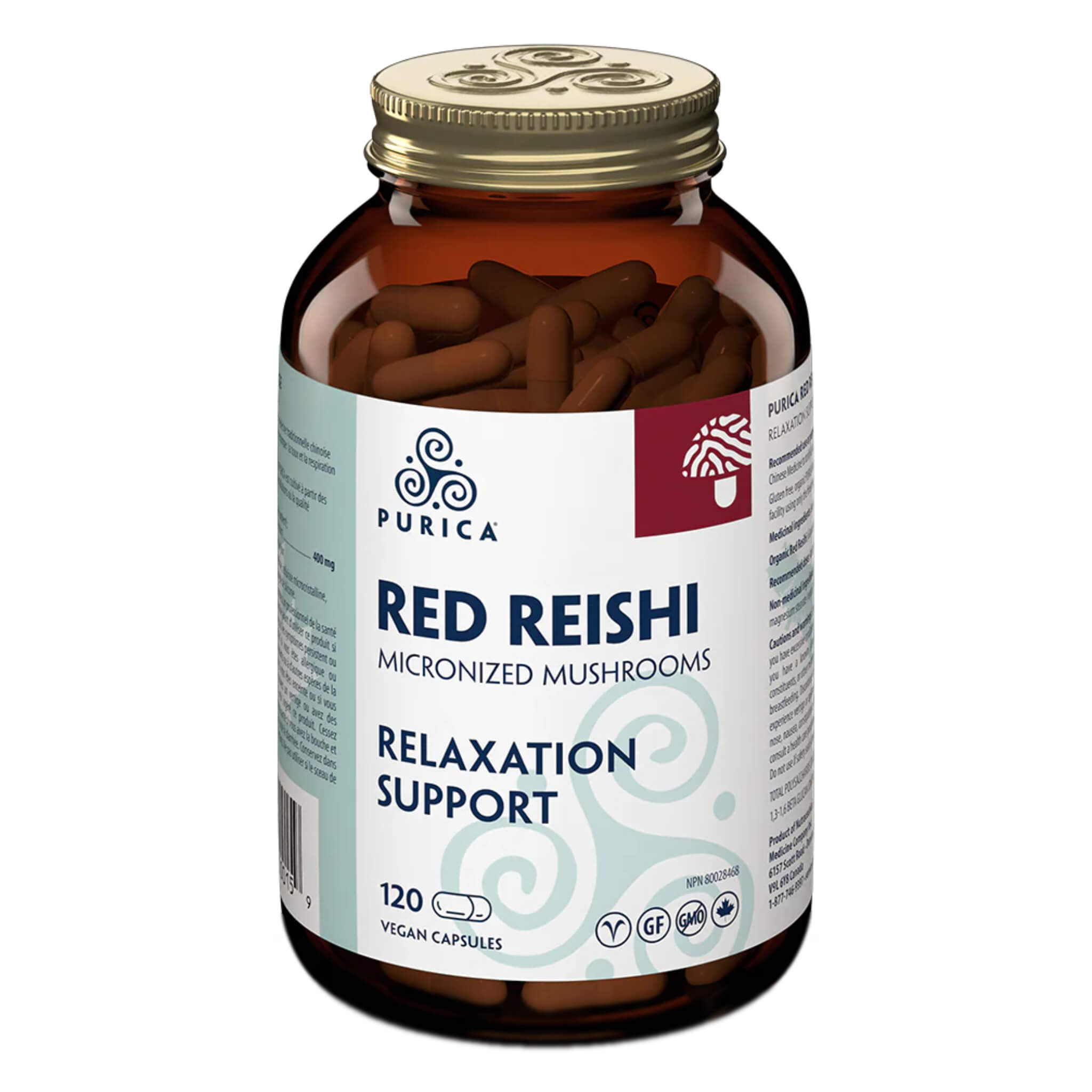 Organic Red Reishi Mushroom Extract - Full Spectrum Supplement for Immune Support & Stress Relief - Perfect for Daily Wellness & Natural Energy Boost