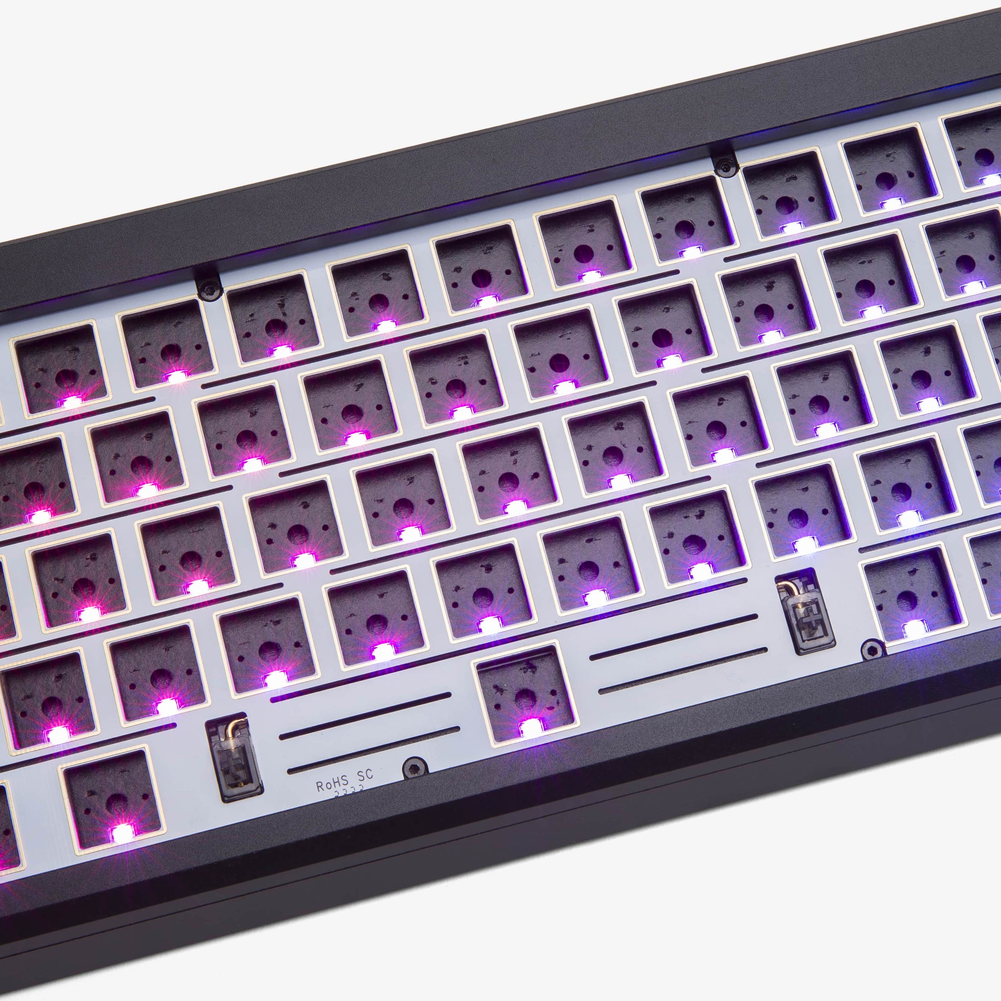 Higround Summit 2.0 65% Barebone Mechanical Keyboard Kit - Black | Compact Gaming & Typing Keyboard for PC & Mac | Perfect for Esports, Office Work & Home Use