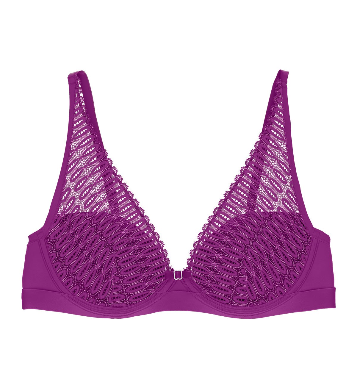 AURA SPOTLIGHT Plunge Push Up Bra - Sexy Lace Underwire Bra for Women, Perfect for Date Night & Special Occasions